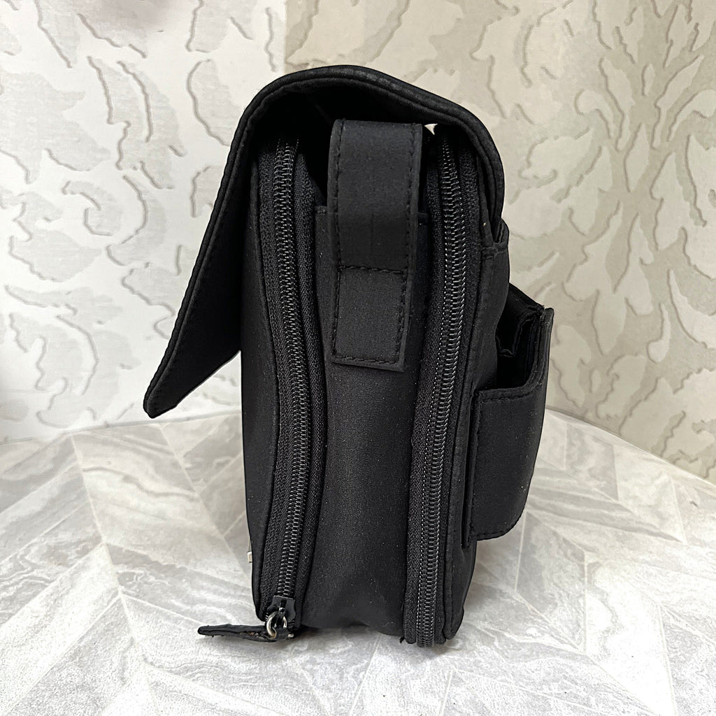 Bags: Busby Matt Black Organized Crossbody Messenger Bag