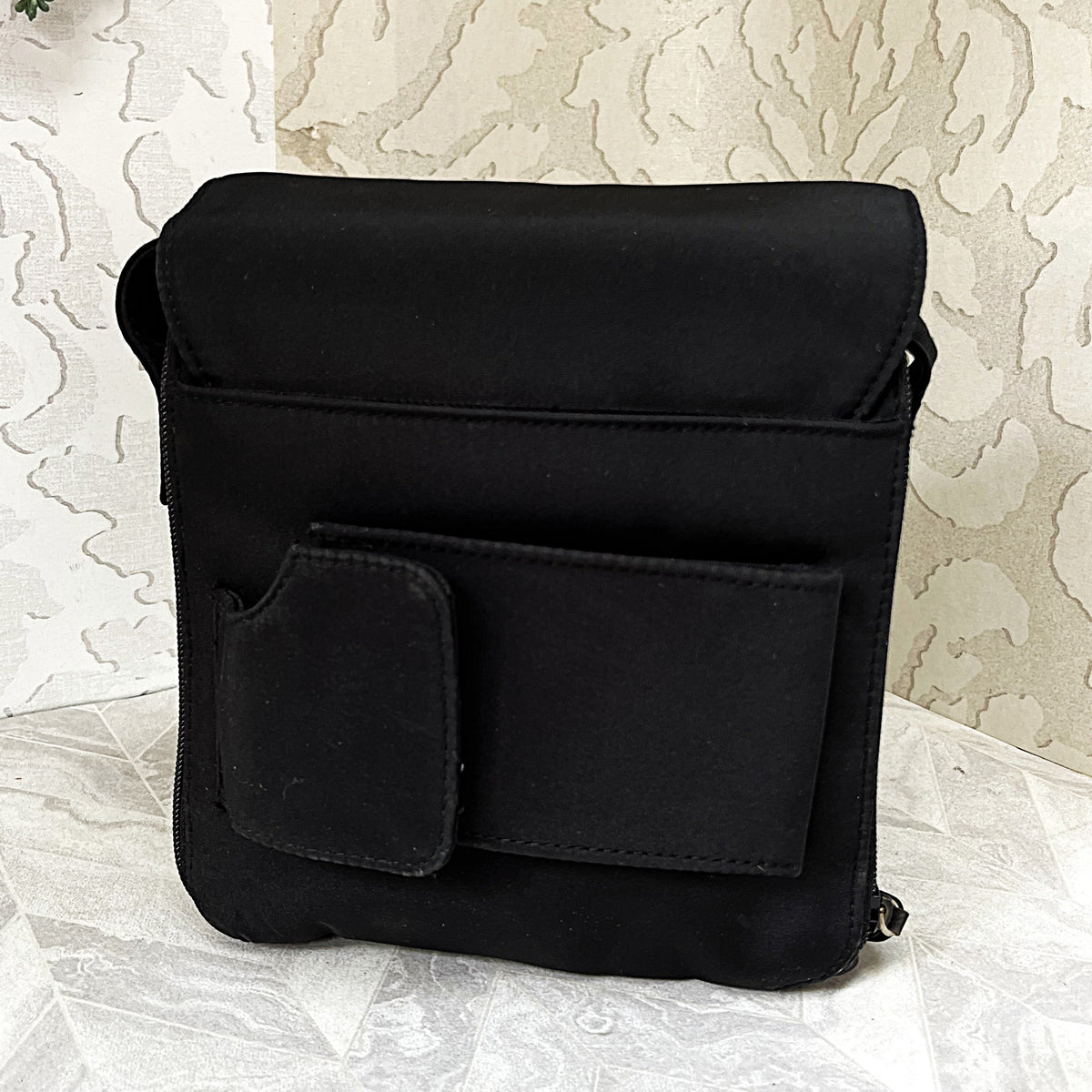 Bags: Busby Matt Black Organized Crossbody Messenger Bag