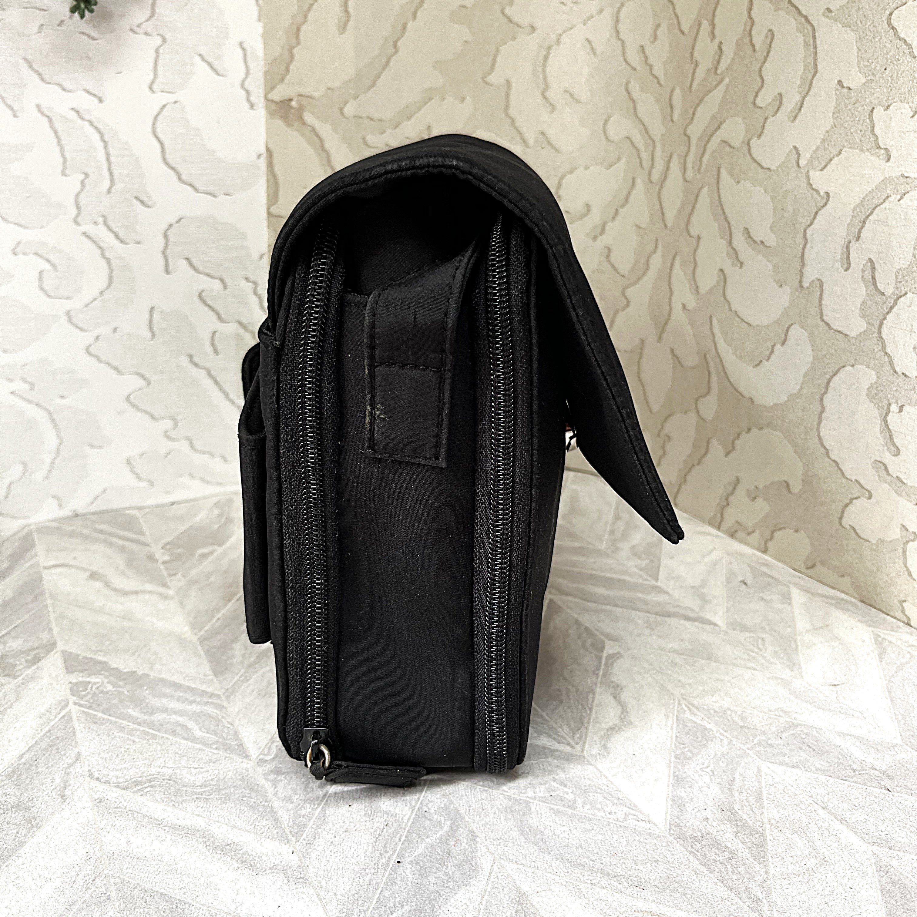Bags: Busby Matt Black Organized Crossbody Messenger Bag