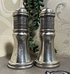 Salt & Pepper: Diana Carmichael Pewter Salt & Pepper Cellars, Noblesse Collection