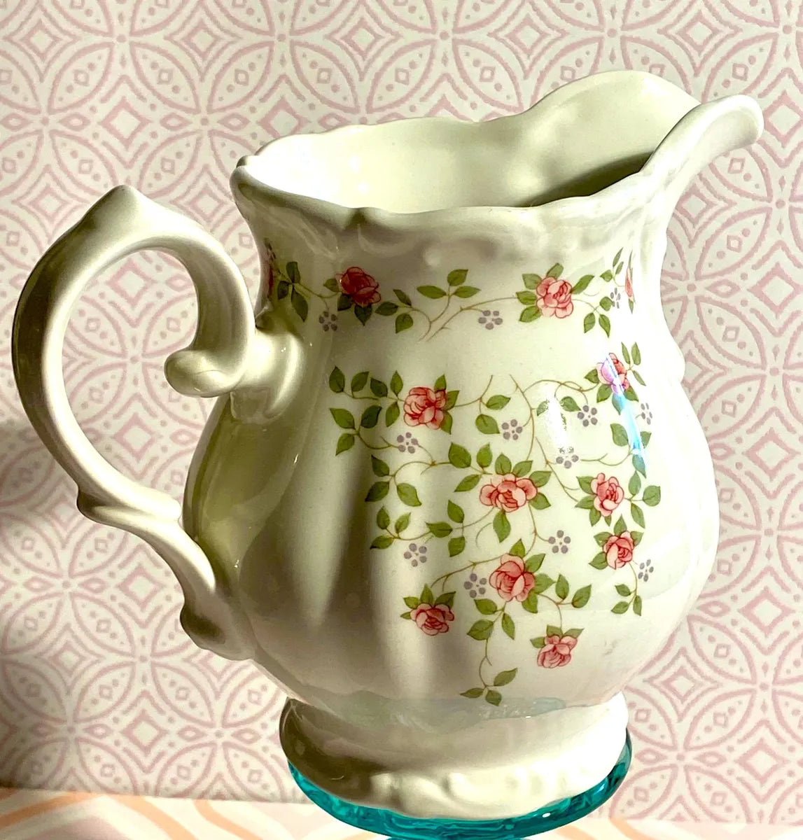 Tableware: Pontesa Ironstone Cream Pitcher, Primavera Main Pattern