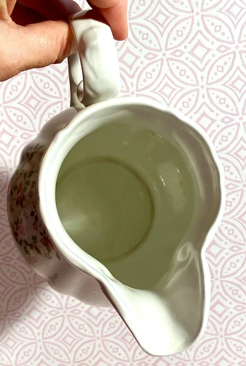 Tableware: Pontesa Ironstone Cream Pitcher, Primavera Main Pattern
