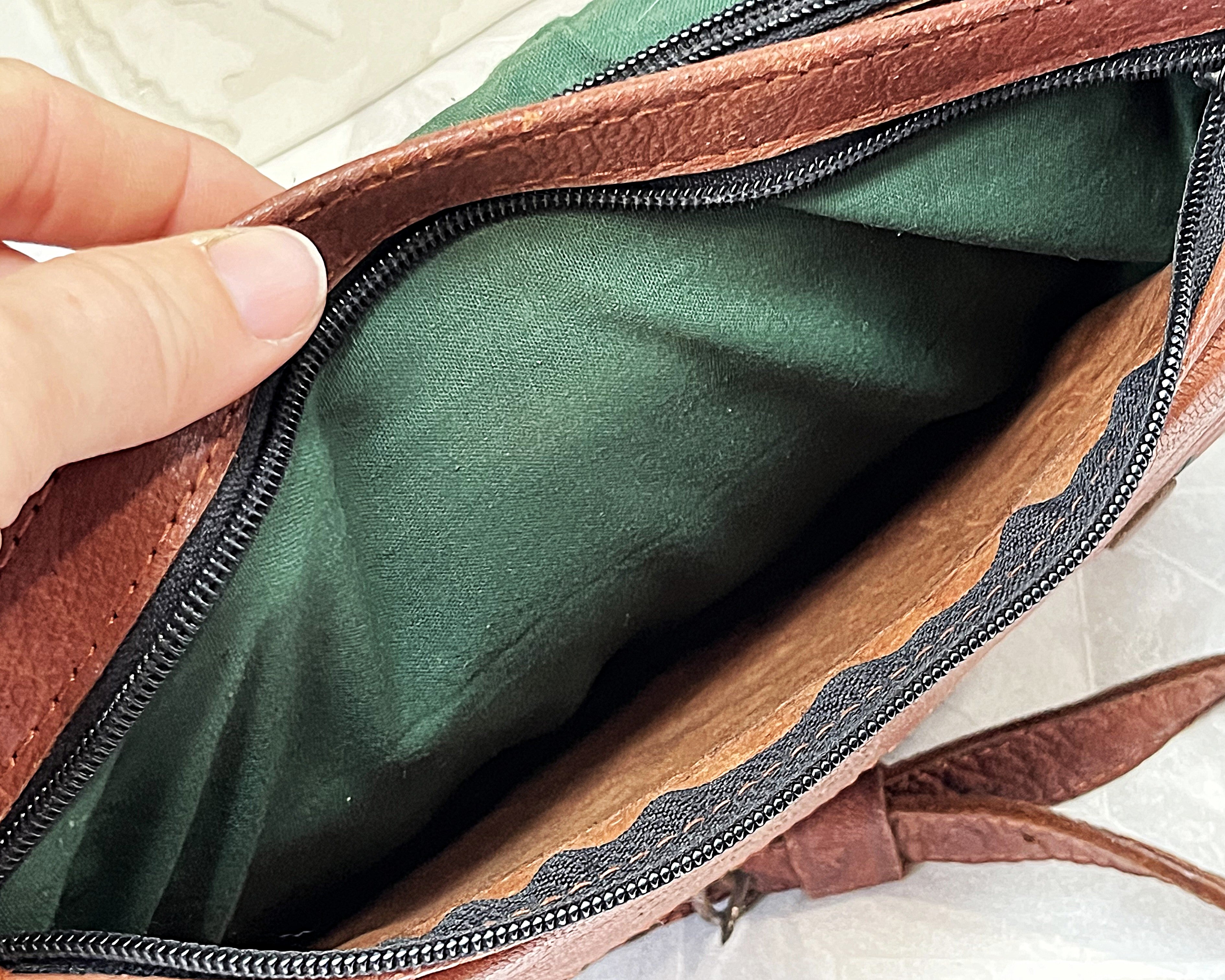 Bags: Camel Leather Crossbody Satchel Bag from Kabul, Afghanistan