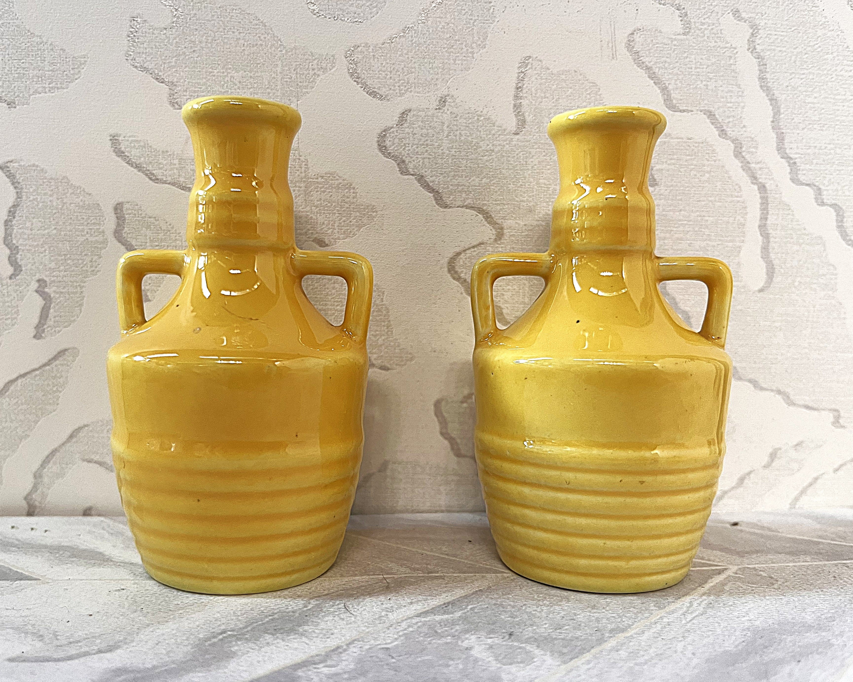 Lucia Ware: Miniature Beehive Pattern Bud Vases, Pair