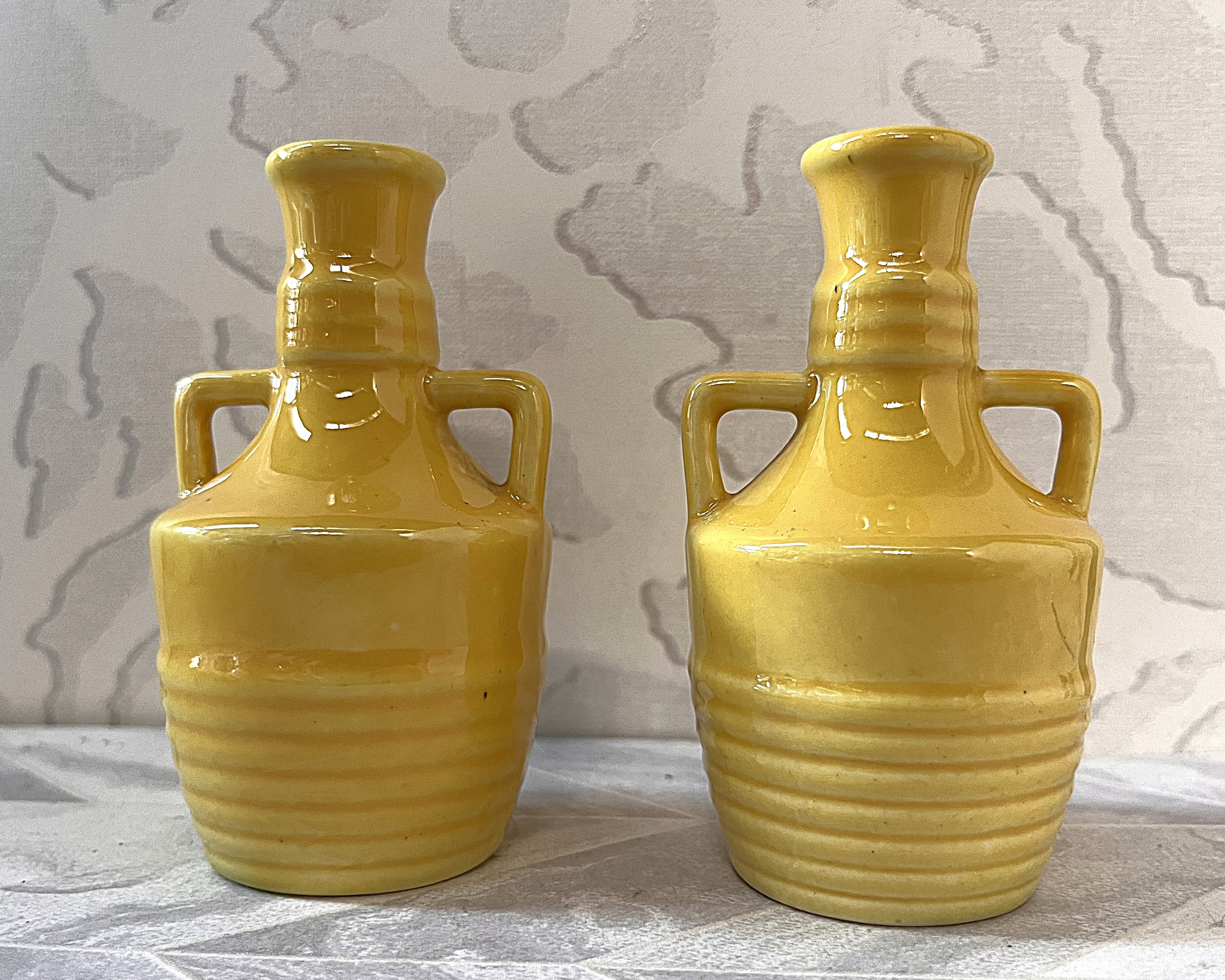 Lucia Ware: Miniature Beehive Pattern Bud Vases, Pair