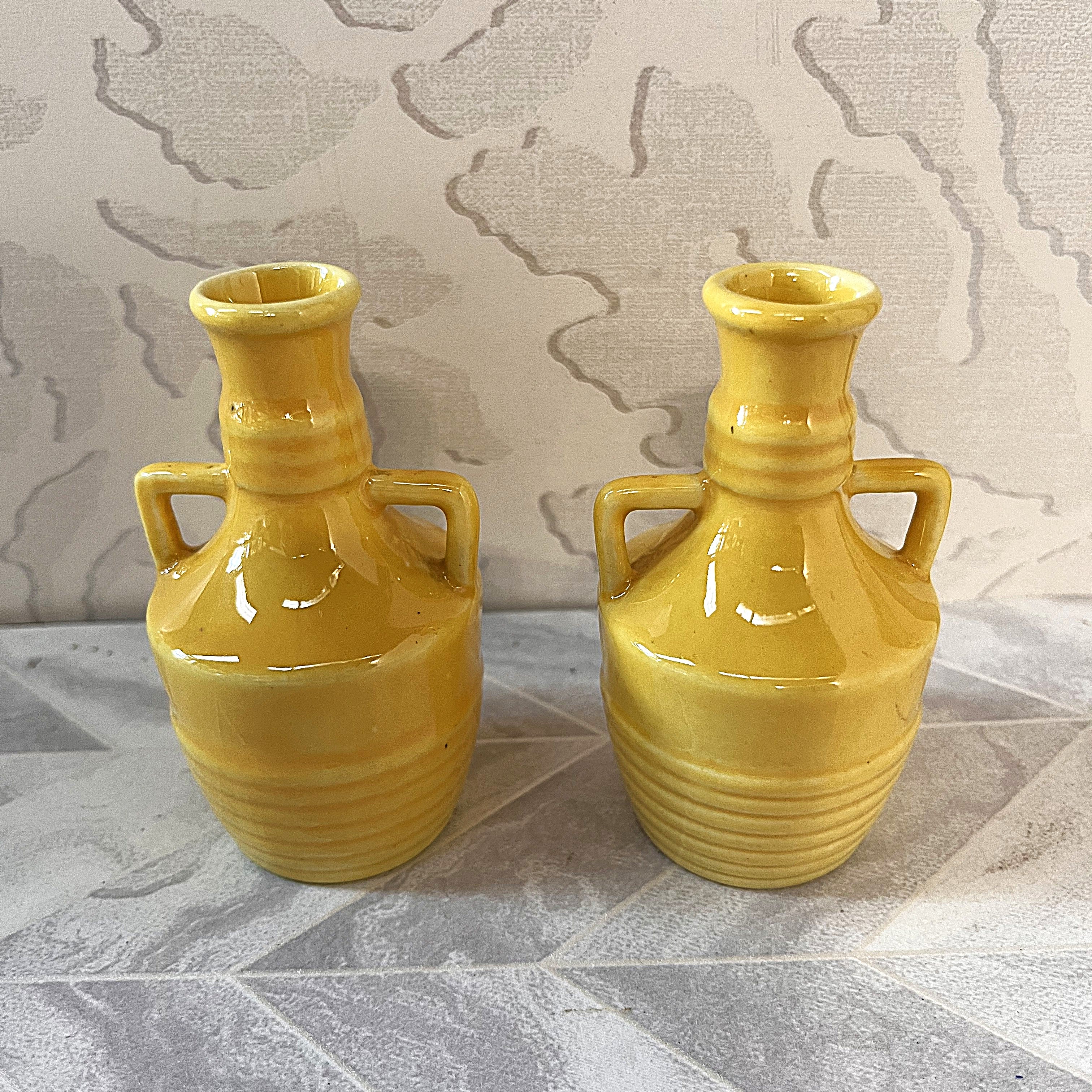 Lucia Ware: Miniature Beehive Pattern Bud Vases, Pair