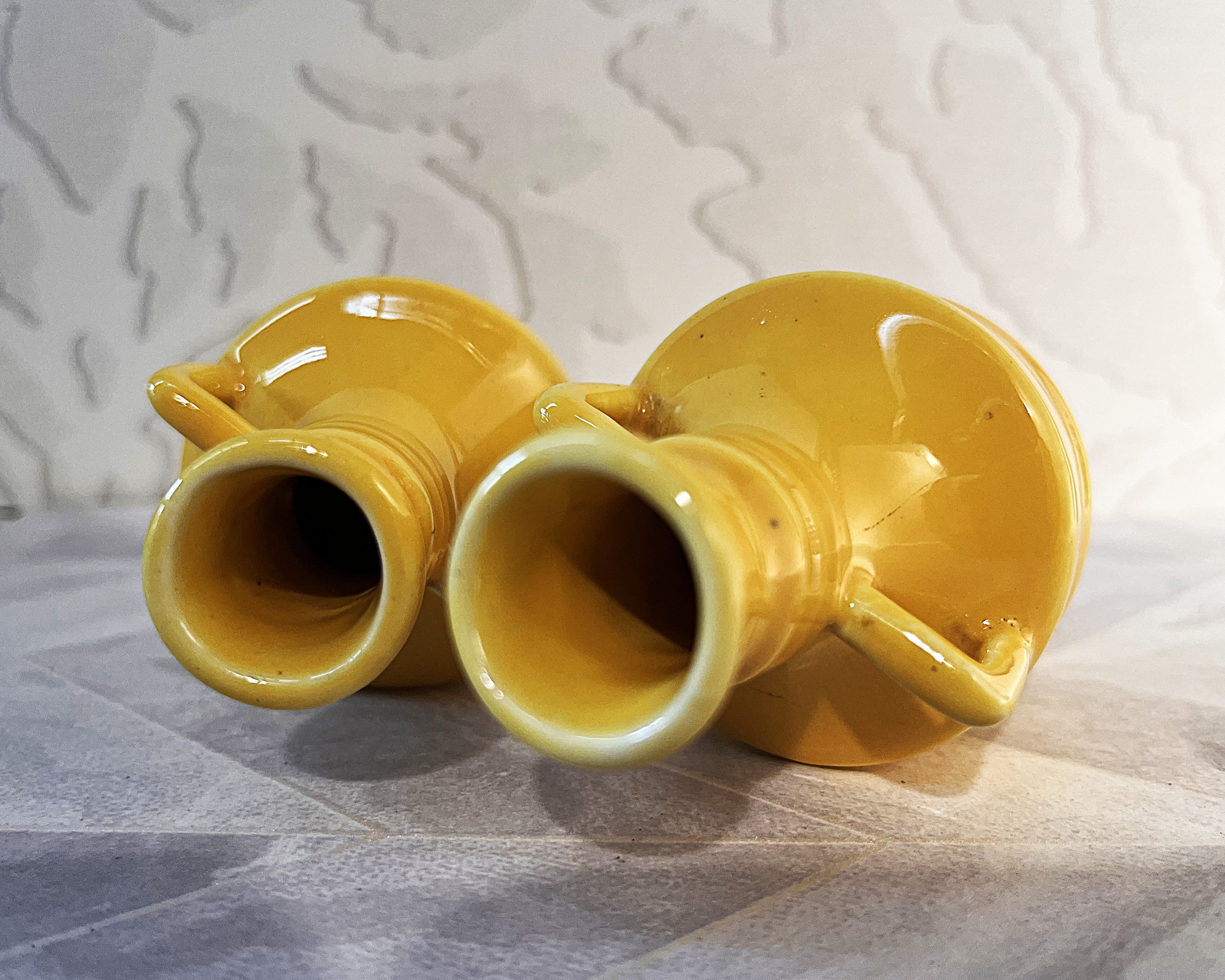 Lucia Ware: Miniature Beehive Pattern Bud Vases, Pair