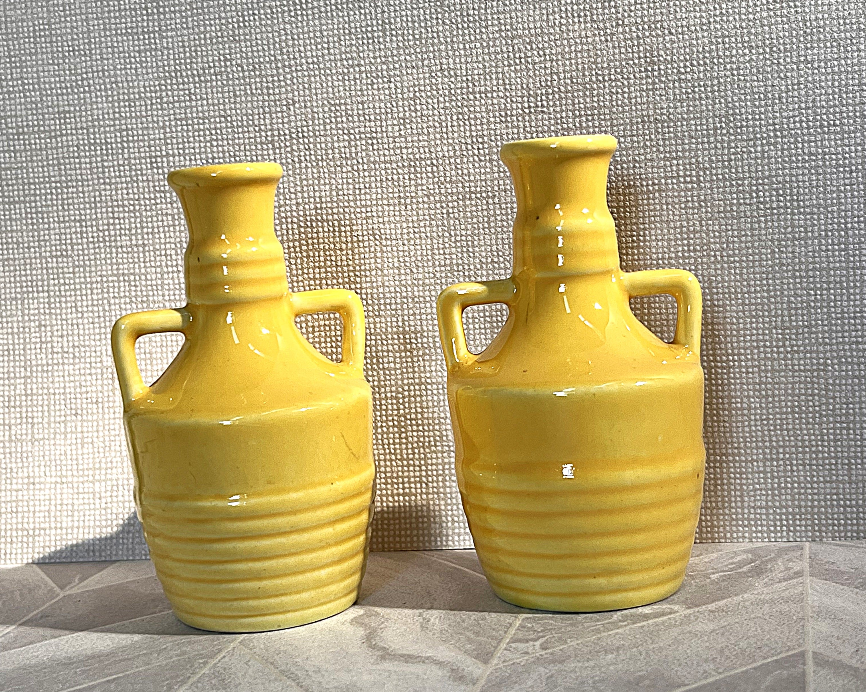 Lucia Ware: Miniature Beehive Pattern Bud Vases, Pair