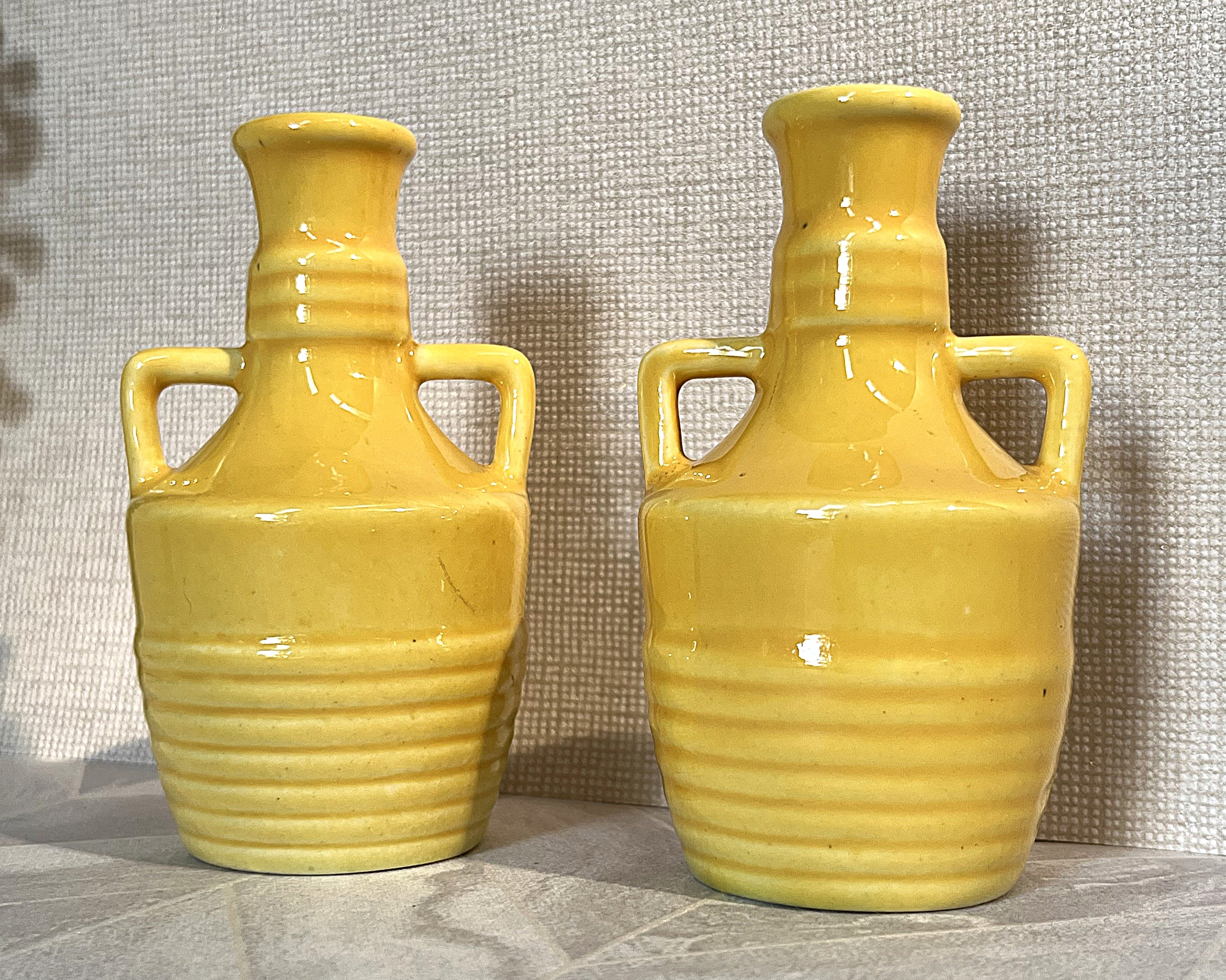 Lucia Ware: Miniature Beehive Pattern Bud Vases, Pair