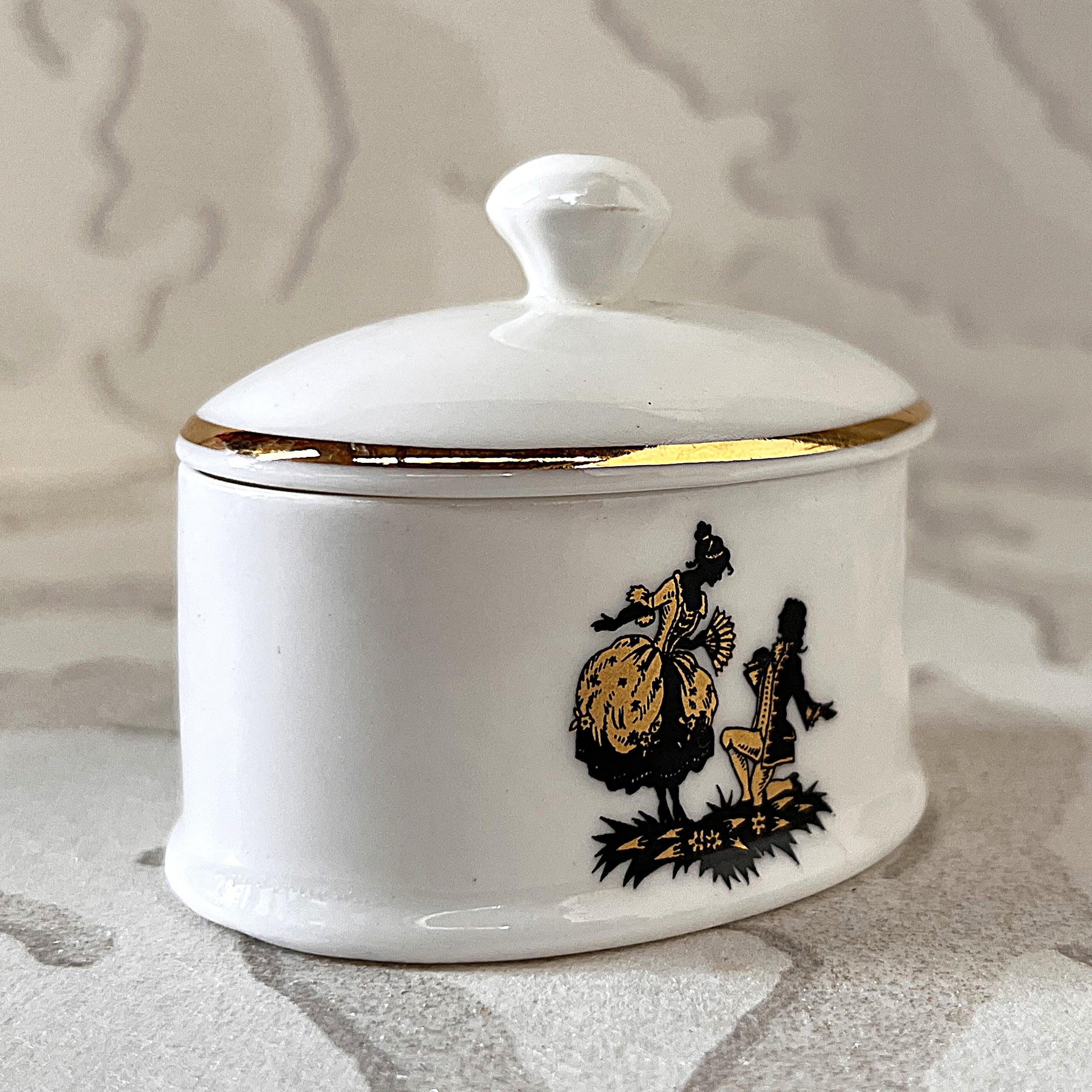 Trinkets: Marlborough Trinket Box Courting Couple Design