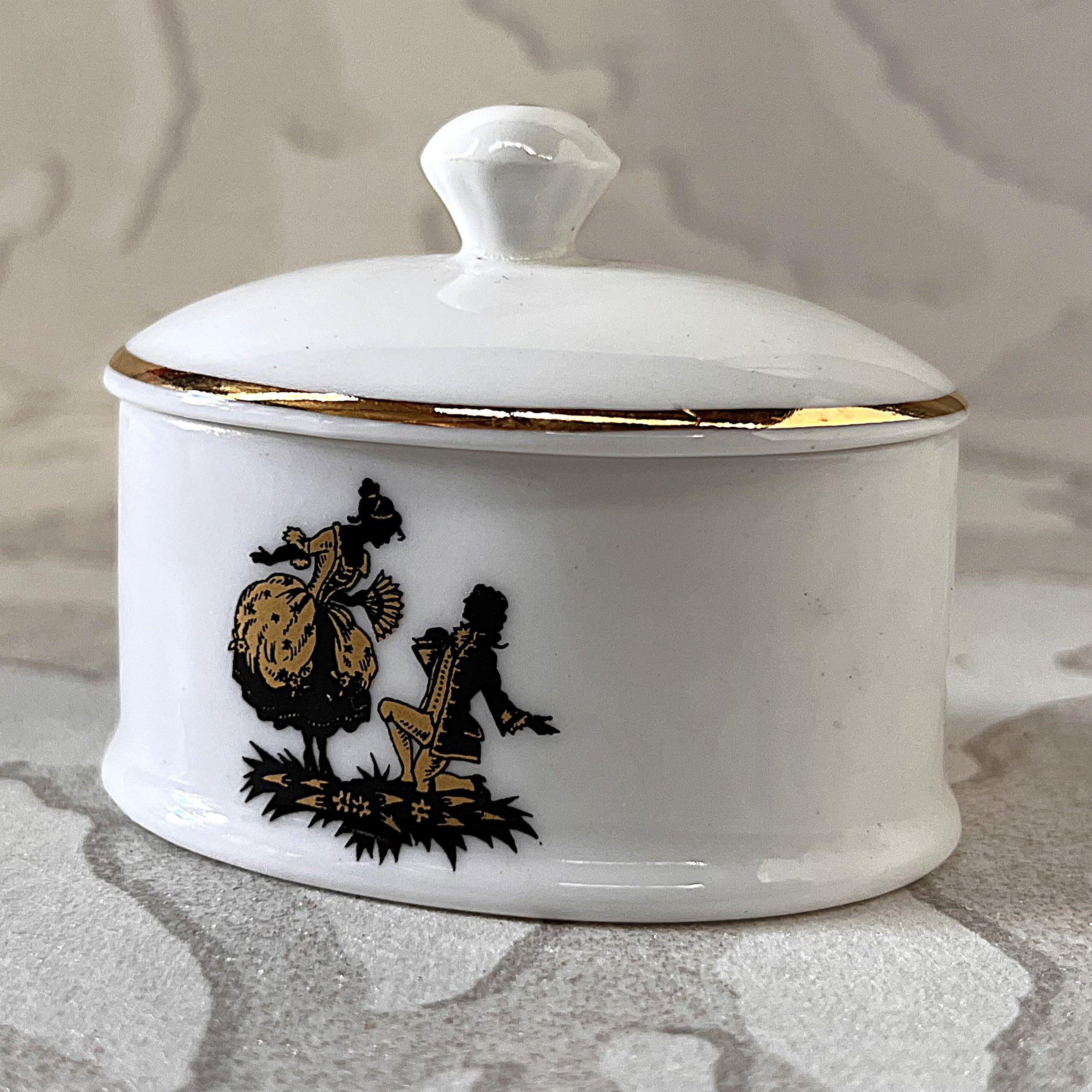 Trinkets: Marlborough Trinket Box Courting Couple Design