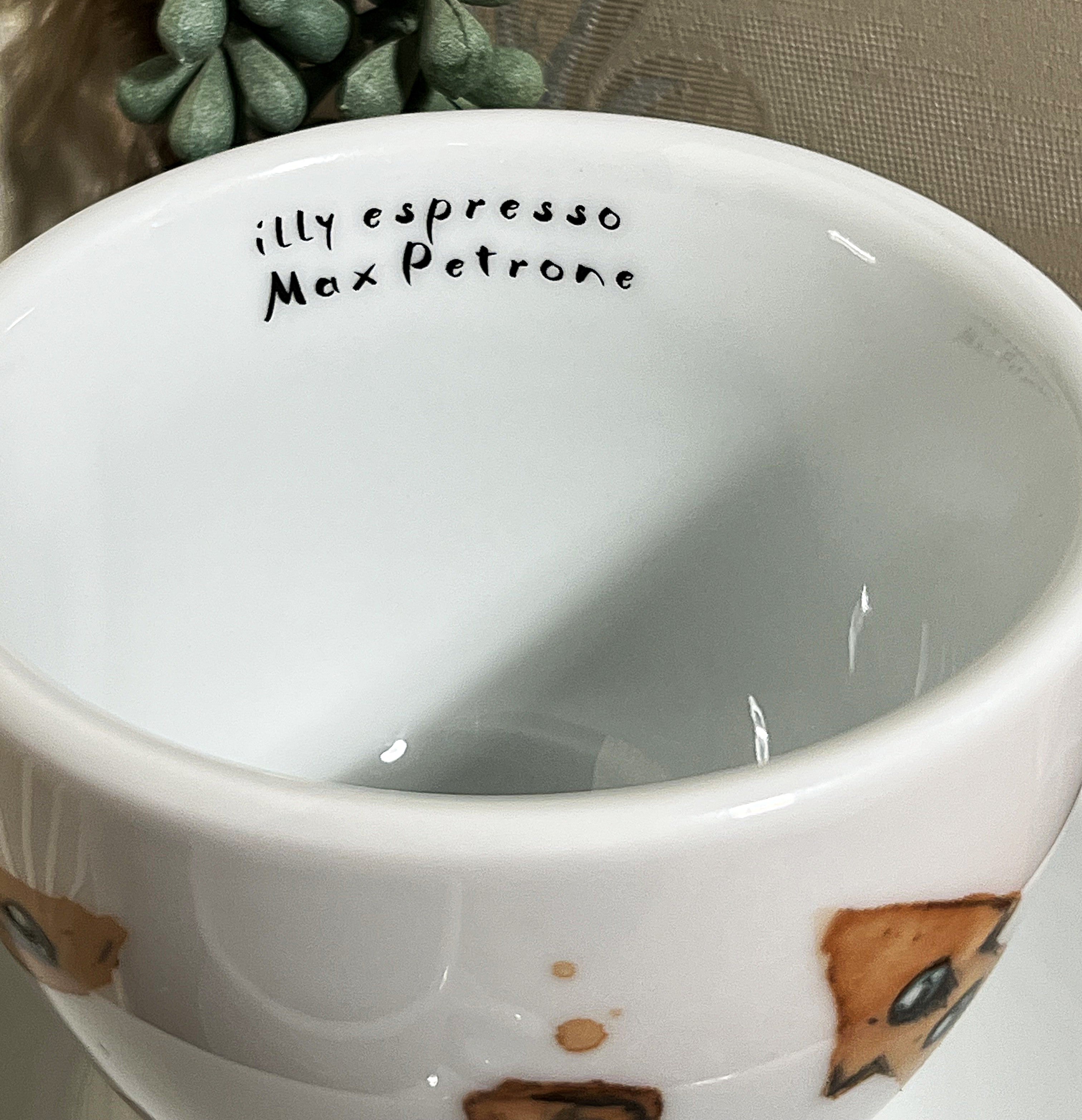 Cappuccino Cups: Max Petrone Surrealist Arrows and Eyes Design, 4