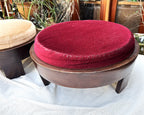 Accent Furniture: Mid-Century Mahogany Stacking Barrel Stool Set