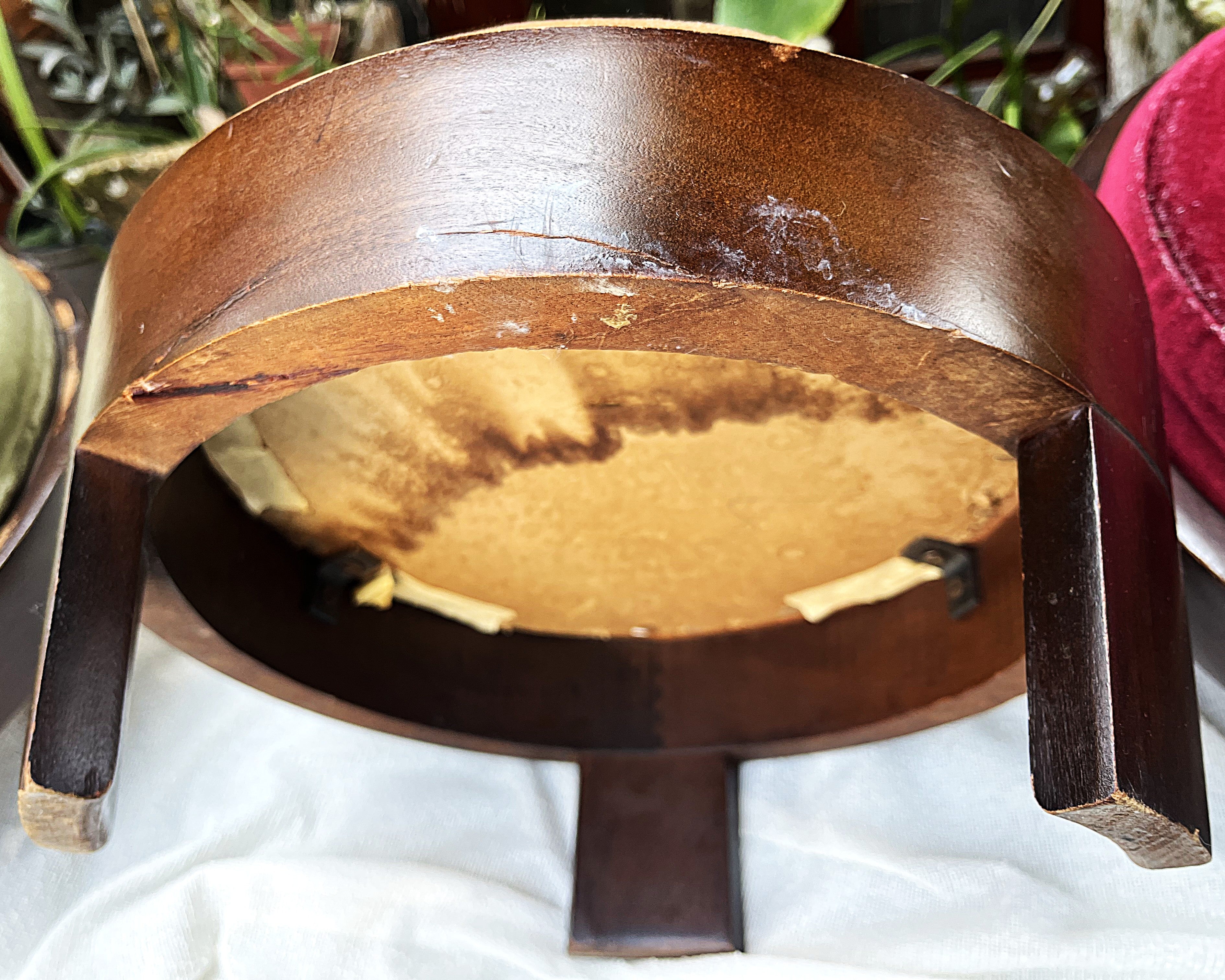 Accent Furniture: Mid-Century Mahogany Stacking Barrel Stool Set