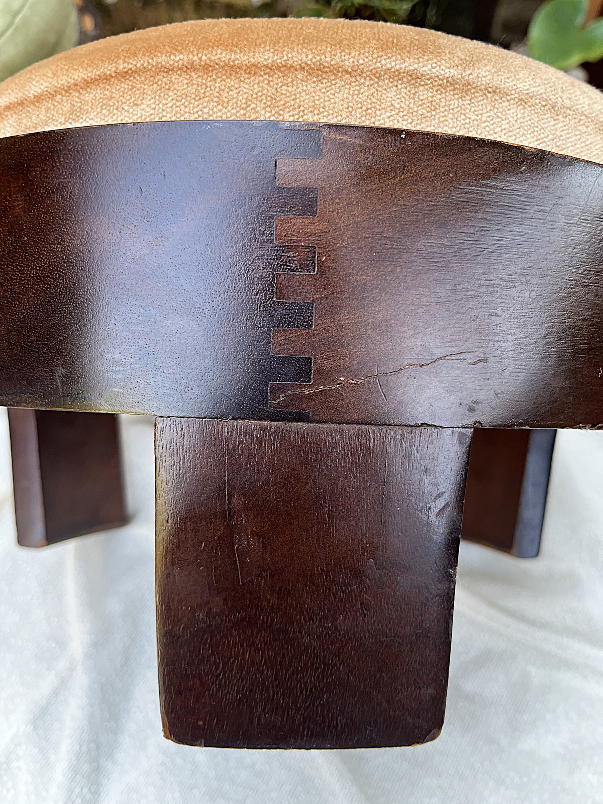 Accent Furniture: Mid-Century Mahogany Stacking Barrel Stool Set