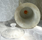 Decorative Art Glass: Rare Murano Mid-Century "Scavo" Lidded Glass Urn