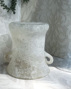 Decorative Art Glass: Rare Murano Mid-Century "Scavo" Lidded Glass Urn