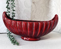 Drostdy Ware Potteries: Fluted Mantle Boat Vase