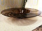 Decorative Art Glass: Murano Gold Aventurine Glass Charger