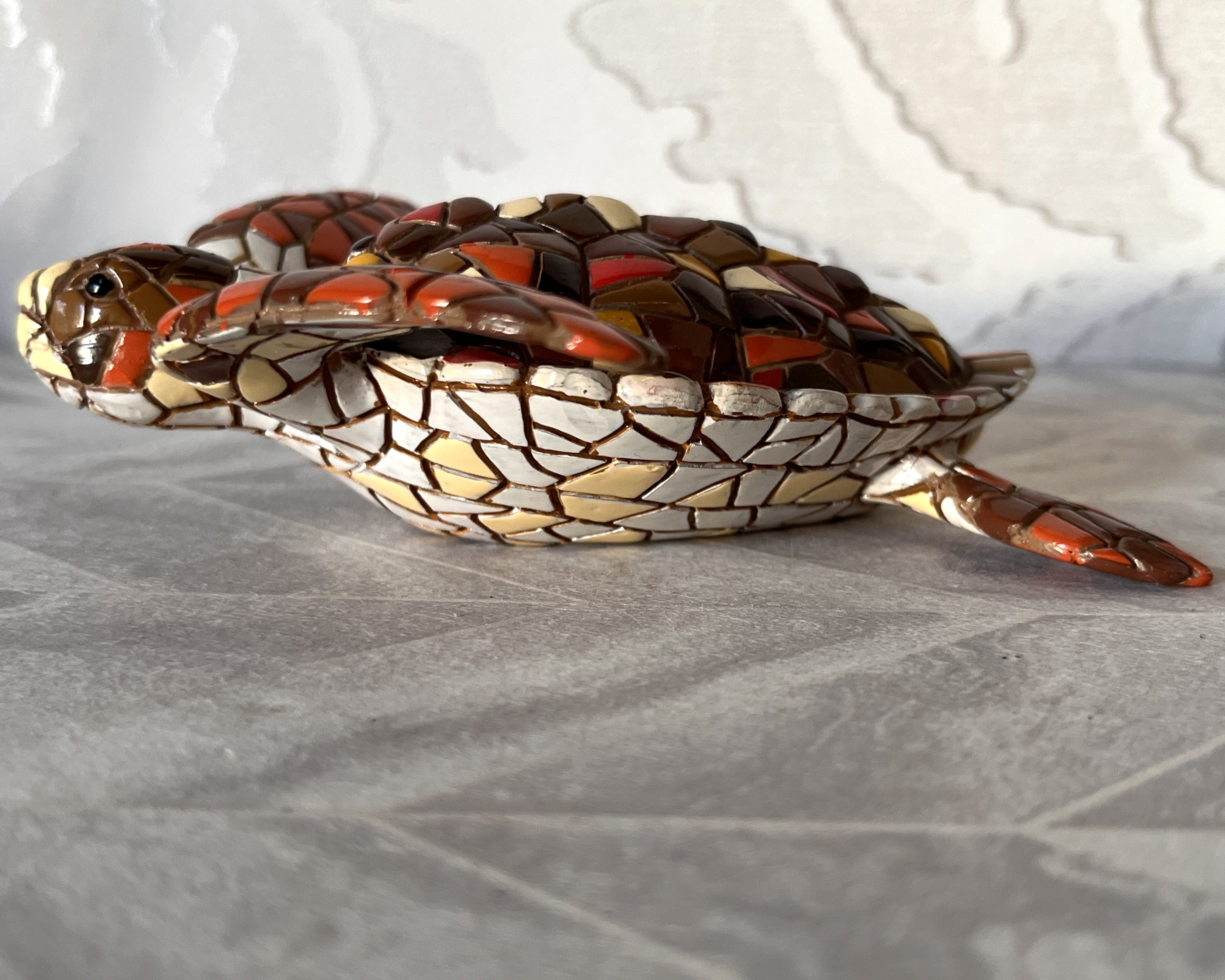 Animal Décor: Barcino Mosaic Sea Turtle