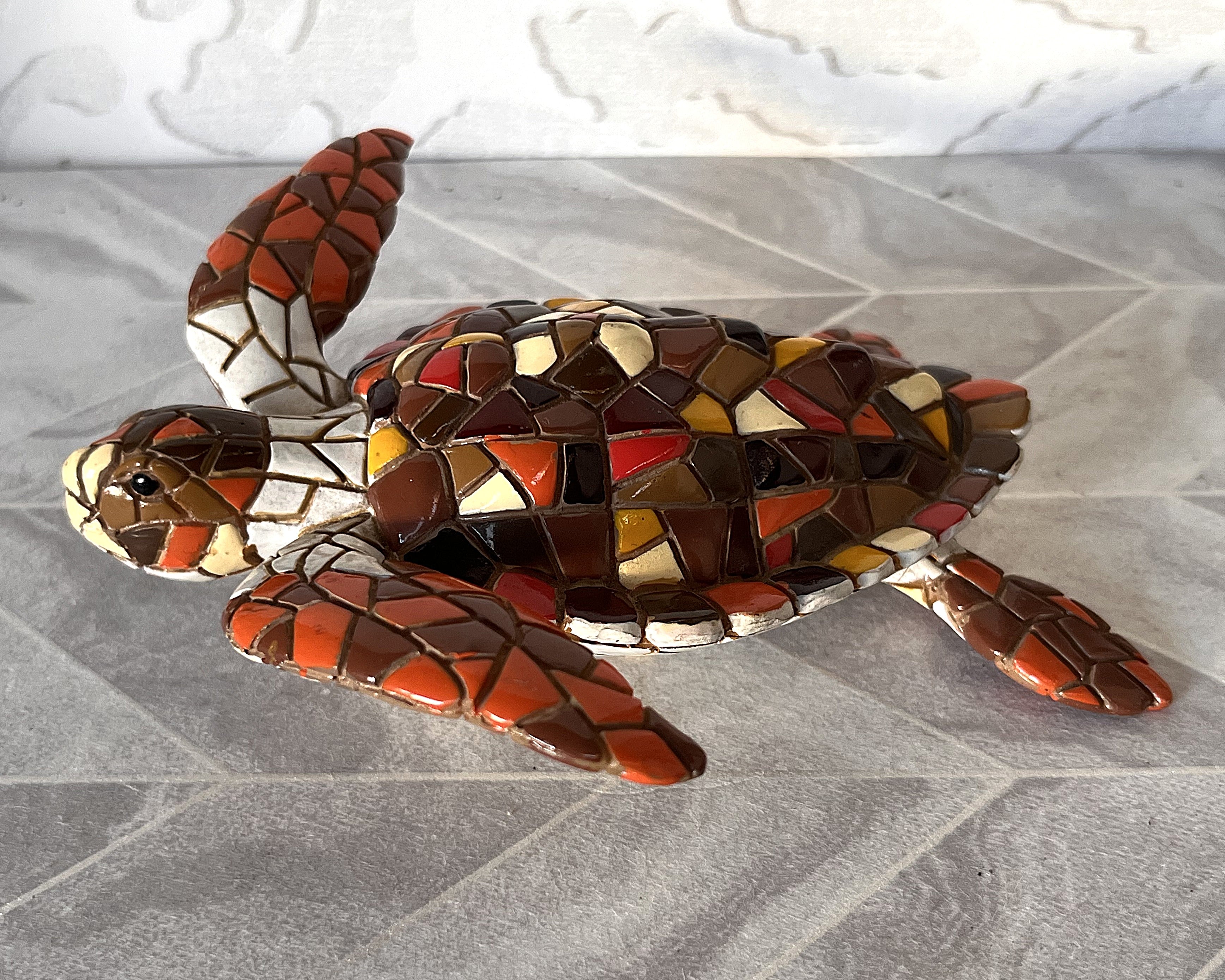 Animal Décor: Barcino Mosaic Sea Turtle