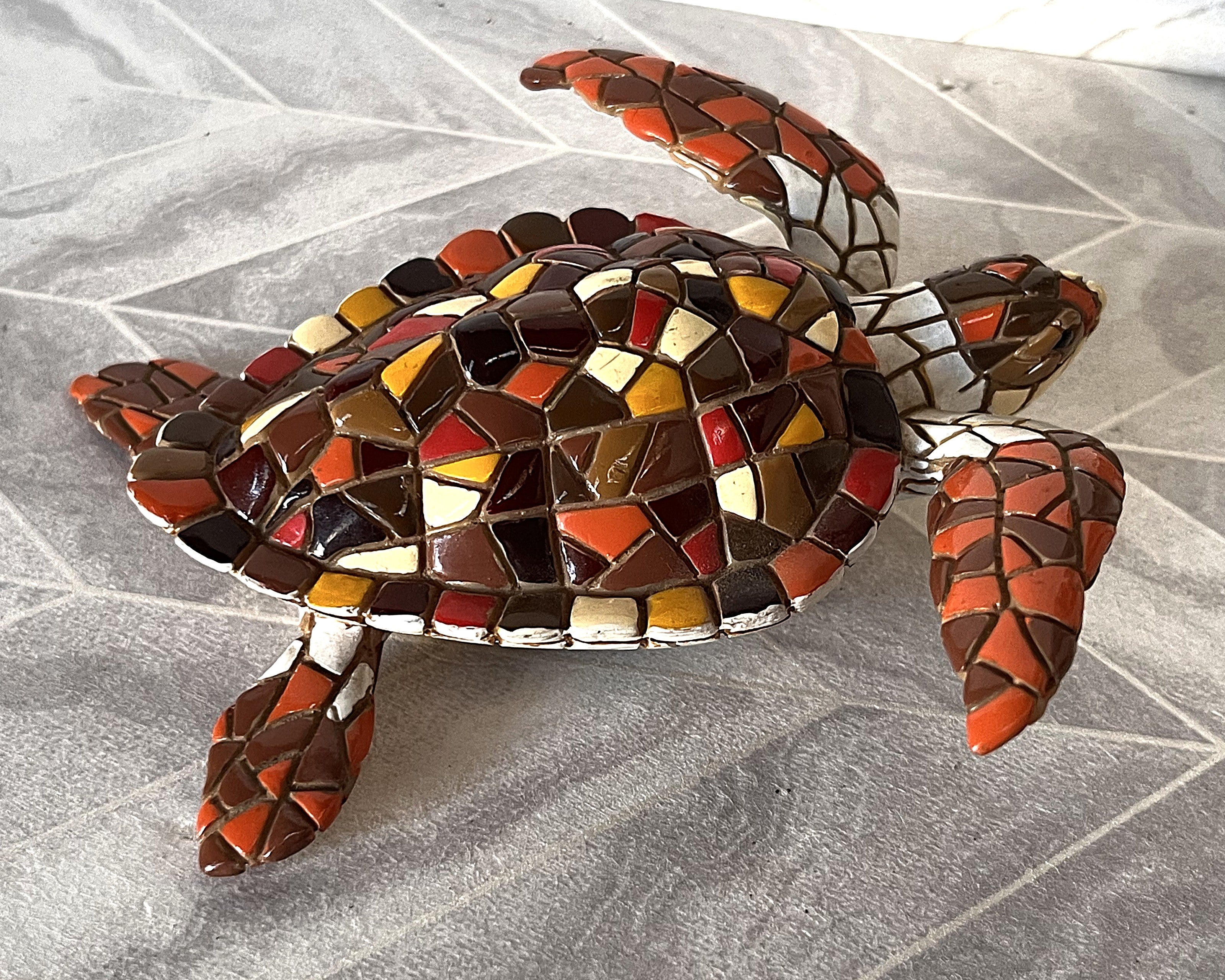 Animal Décor: Barcino Mosaic Sea Turtle