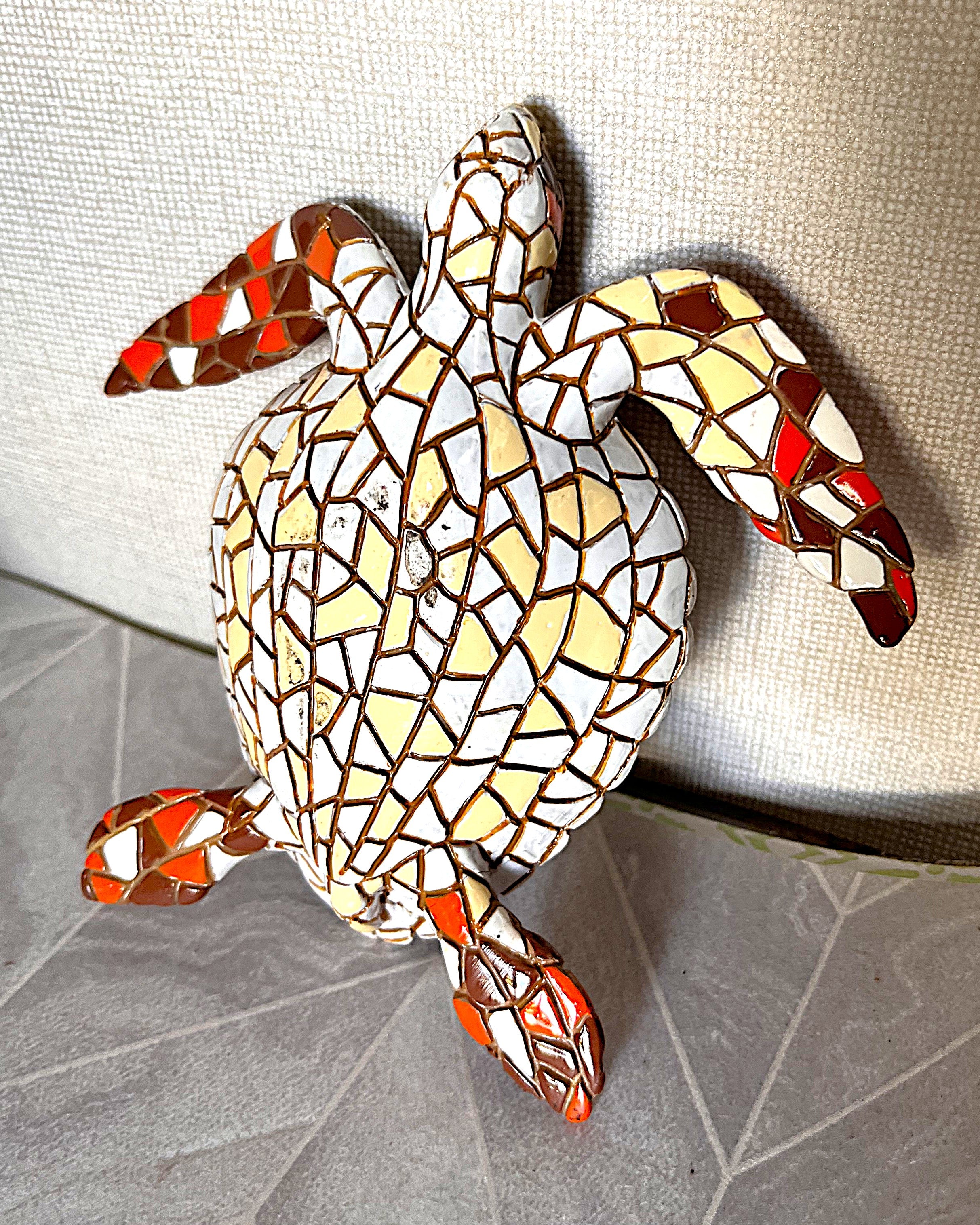 Animal Décor: Barcino Mosaic Sea Turtle