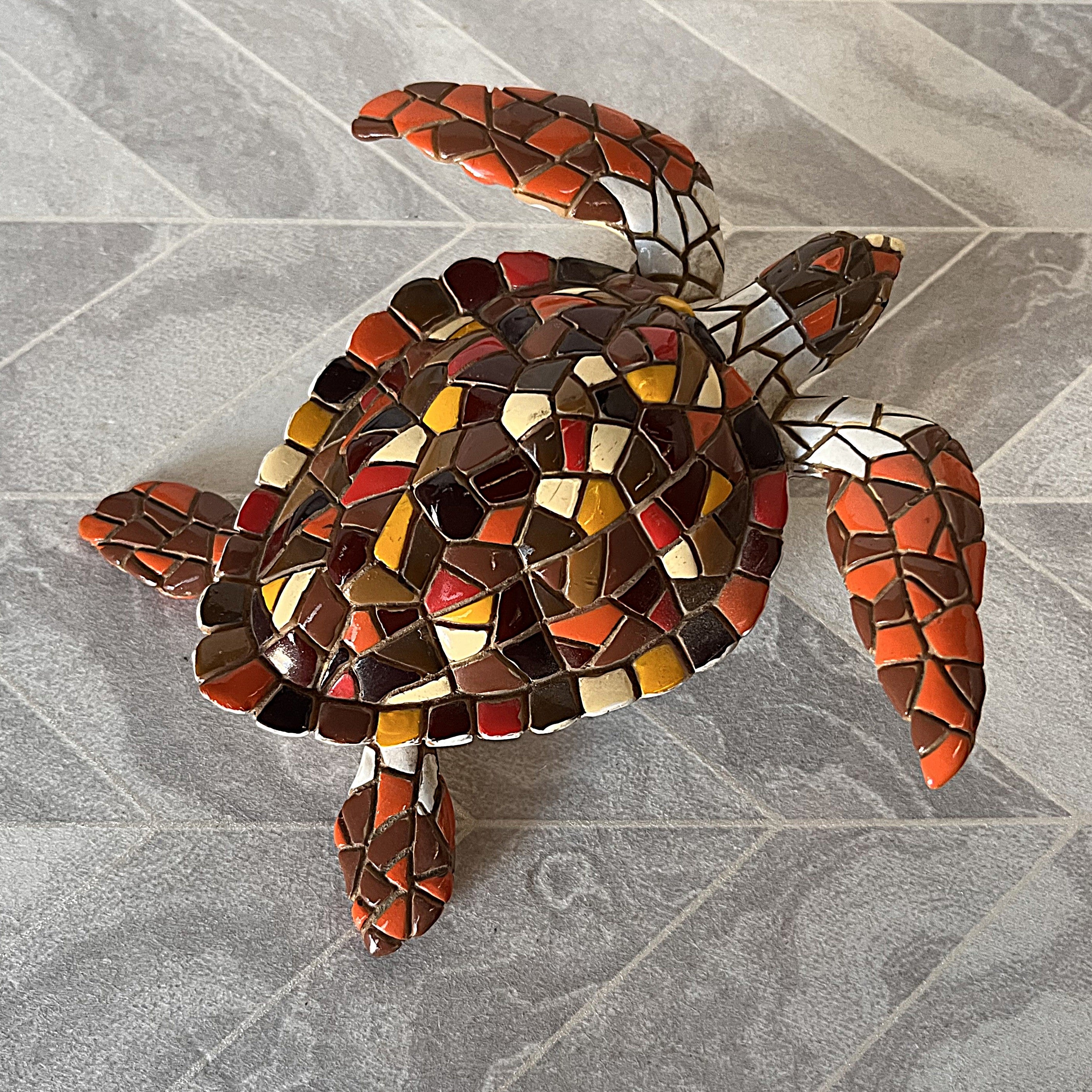 Animal Décor: Barcino Mosaic Sea Turtle