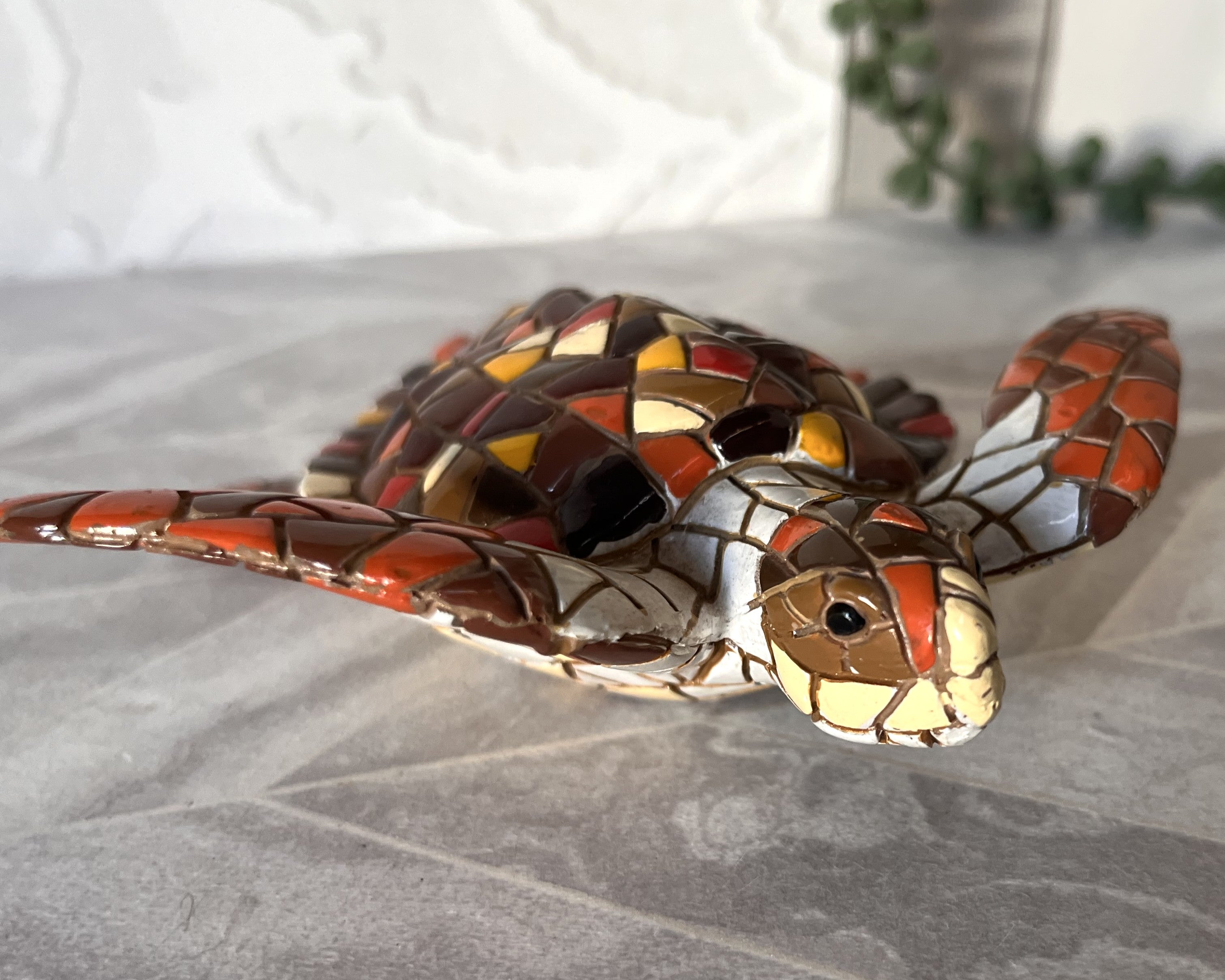 Animal Décor: Barcino Mosaic Sea Turtle