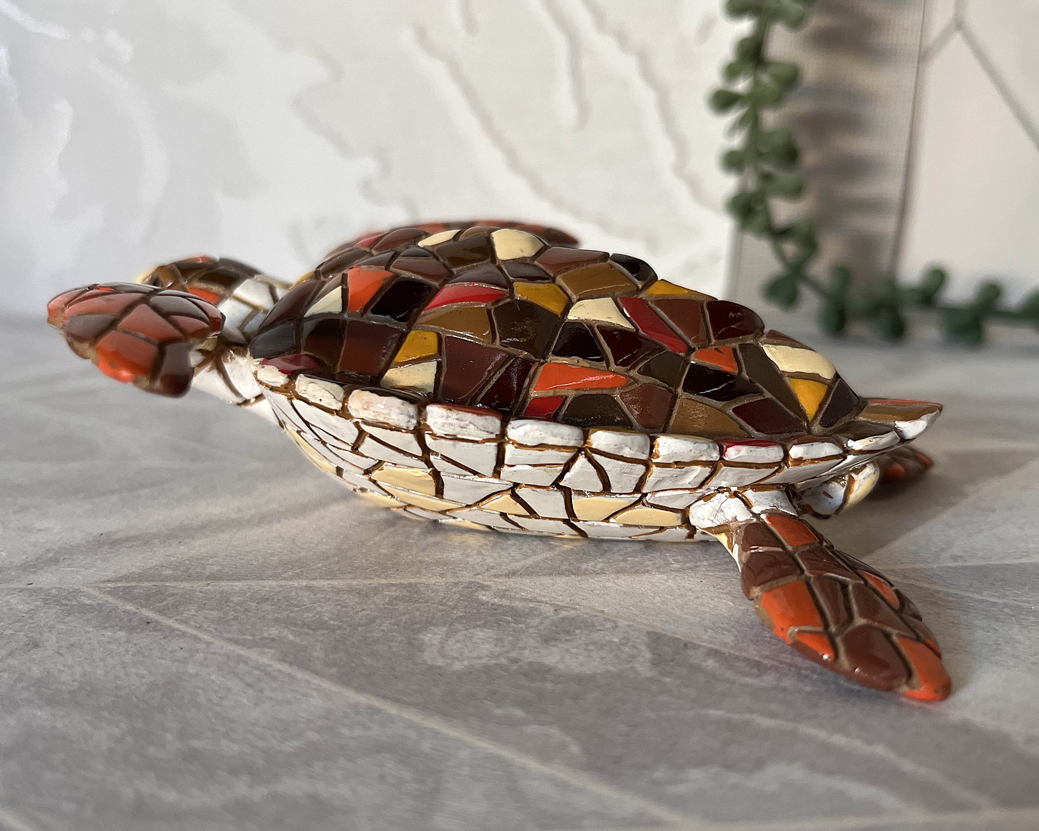 Animal Décor: Barcino Mosaic Sea Turtle