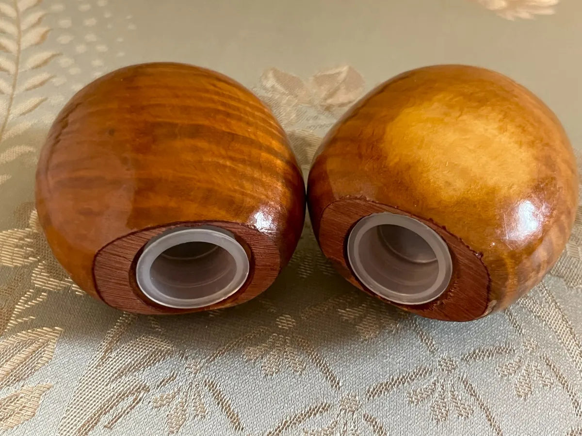 Salt & Pepper: Pebble-Style Myrtle wood Salt & Pepper Shakers