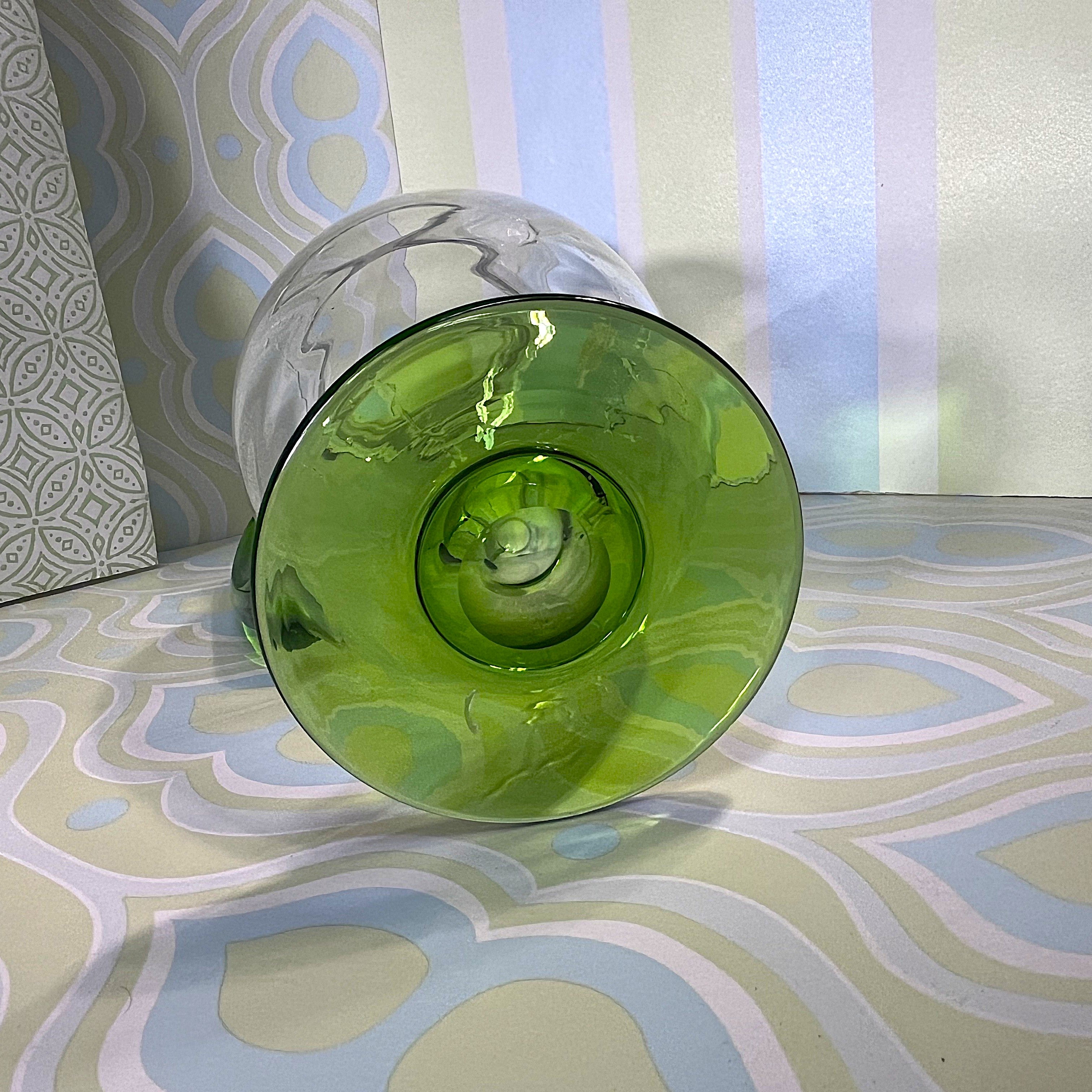 Glass Pitcher: Art Deco Pitcher, Italian Glass