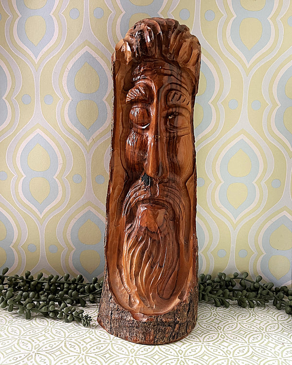 Carved Wood: Tree Spirit Wood Sculpture