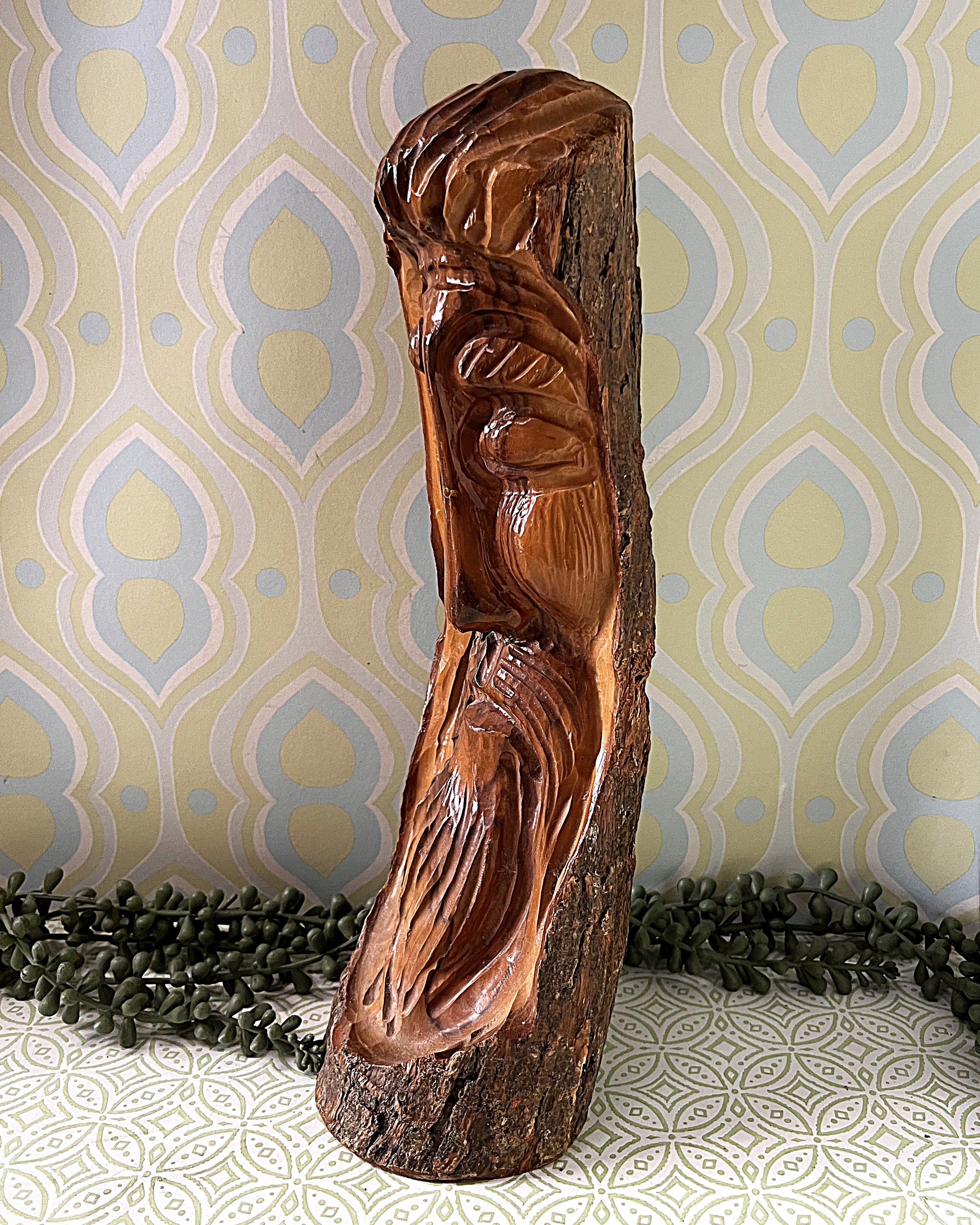 Carved Wood: Tree Spirit Wood Sculpture