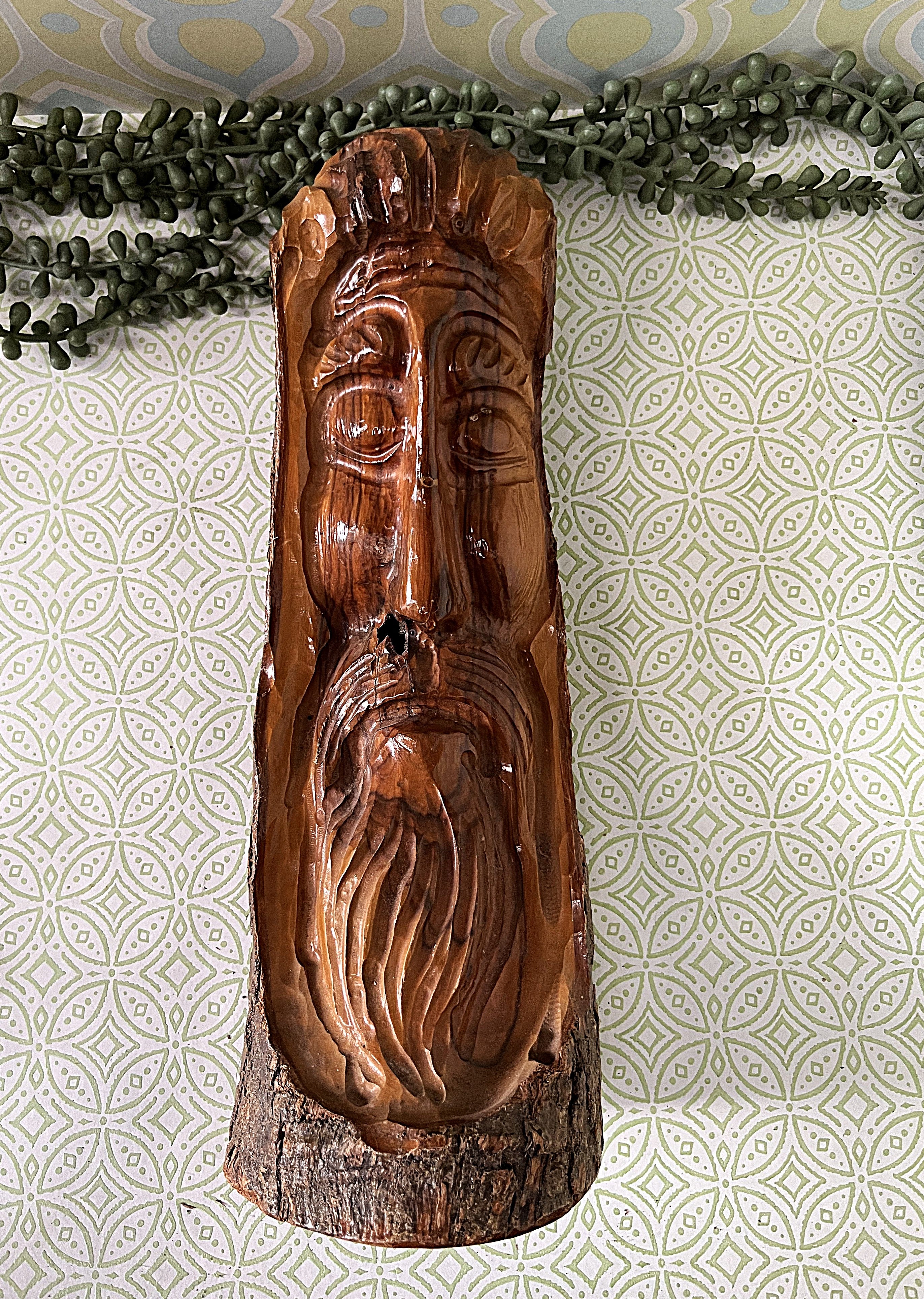 Carved Wood: Tree Spirit Wood Sculpture