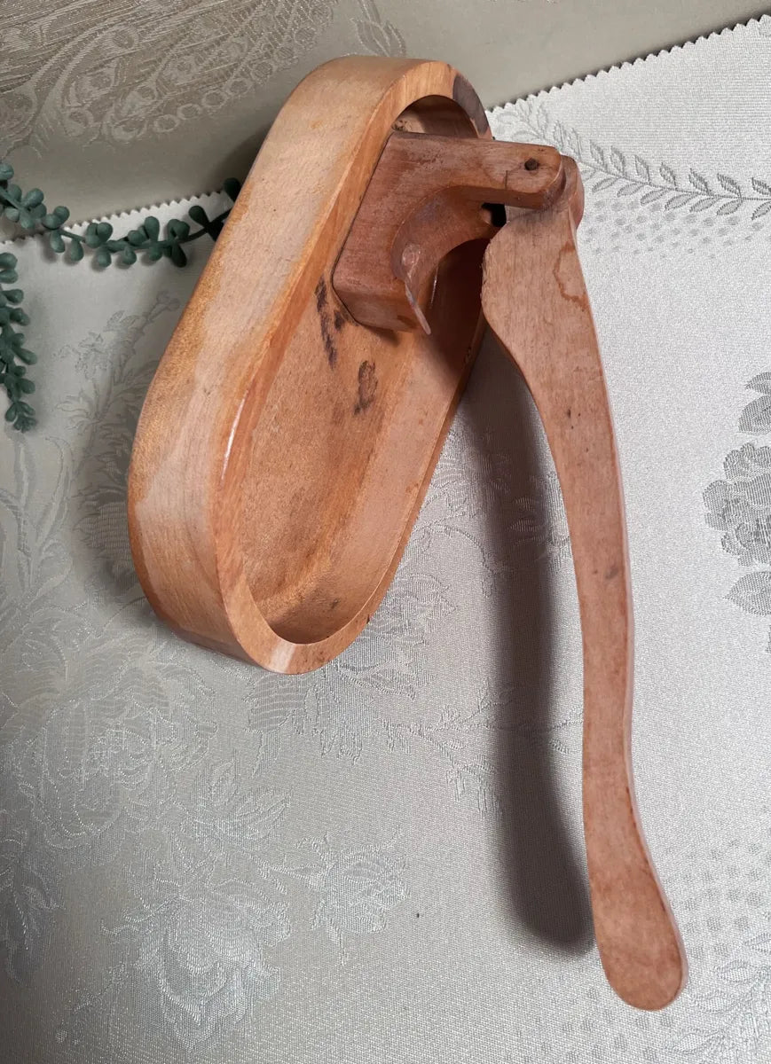 Kitchen Tools: MCM Beechwood Lever Mechanical Nutcracker