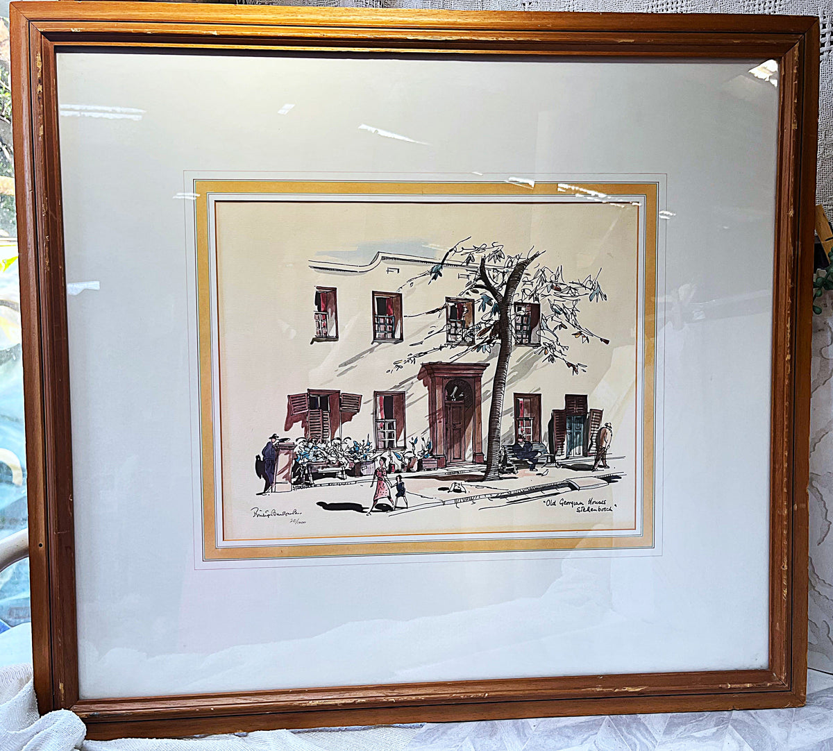 Limited Edition Prints: Philip Bawcombe Old Georgian Houses Stellenbosch, 20/1000