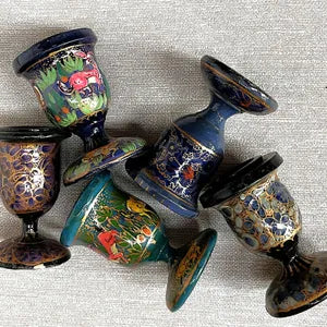 Candleholders: Kashmiri Papier-Mâché, 5