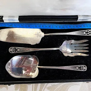 Cutlery Boxed: Antique Art Deco Master Hostess Serving Set