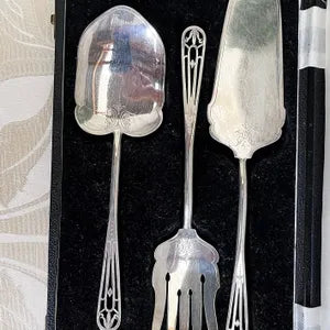 Cutlery Boxed: Antique Art Deco Master Hostess Serving Set