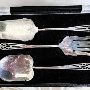 Cutlery Boxed: Antique Art Deco Master Hostess Serving Set