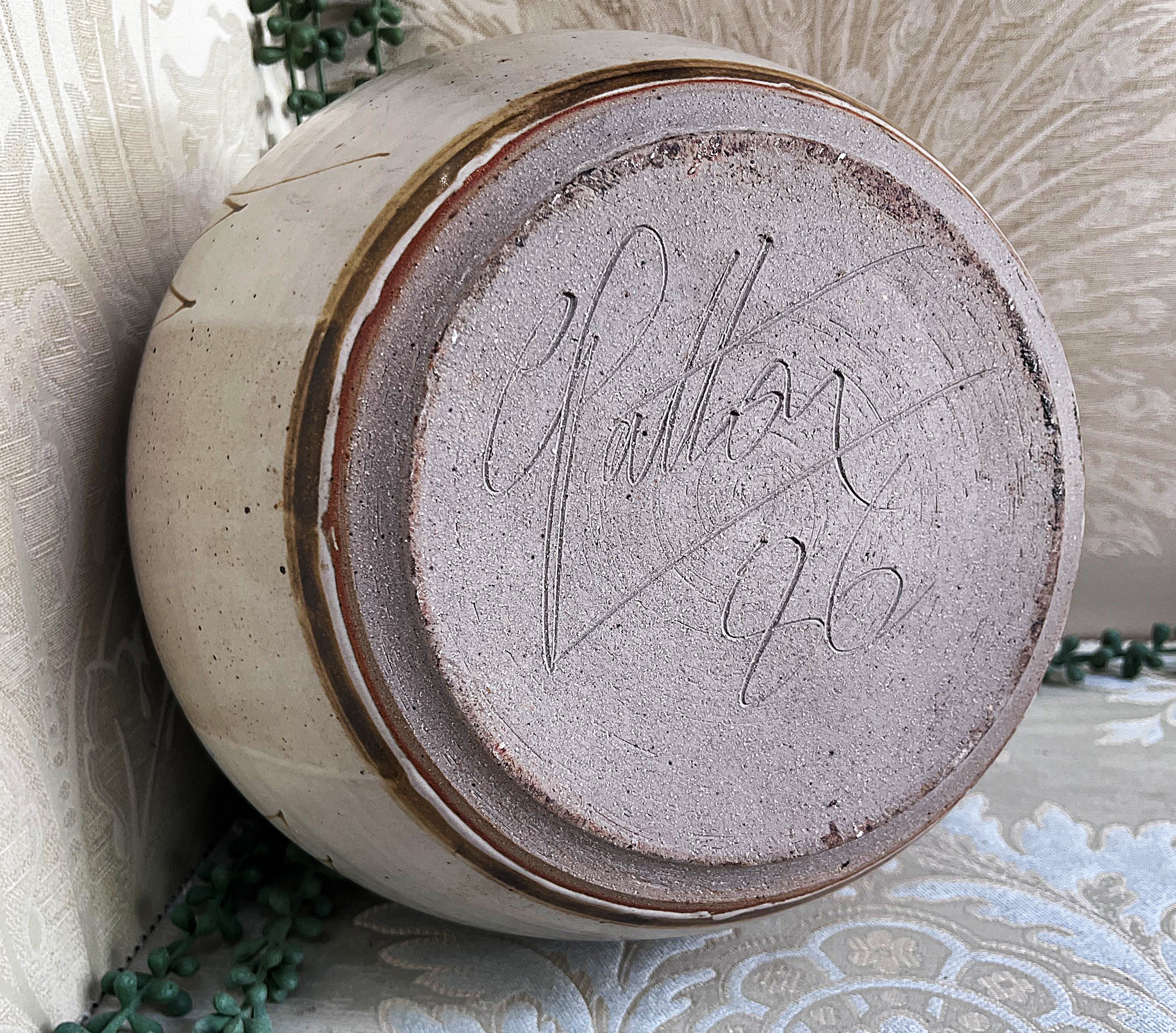 Master Potter: Chris Patton - Bulbous 3 Handled Studio Pottery Vase