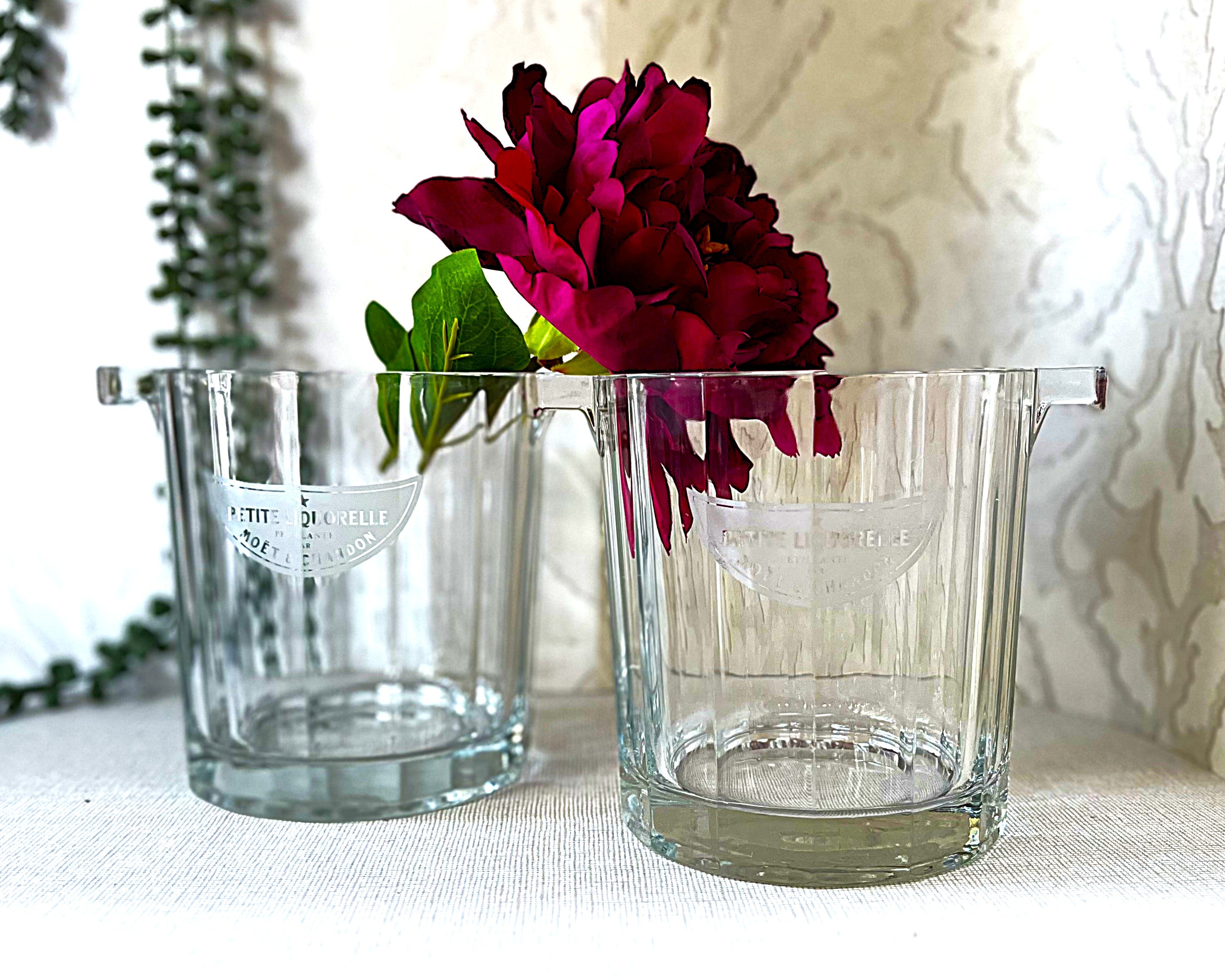 Ice Bucket: Petite Liquorelle Crystal Ice Buckets, 2