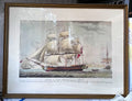 Limited Edition Prints: Antique 1797 Robert Dodd Hand-Coloured Maritime Aquatint Engraving