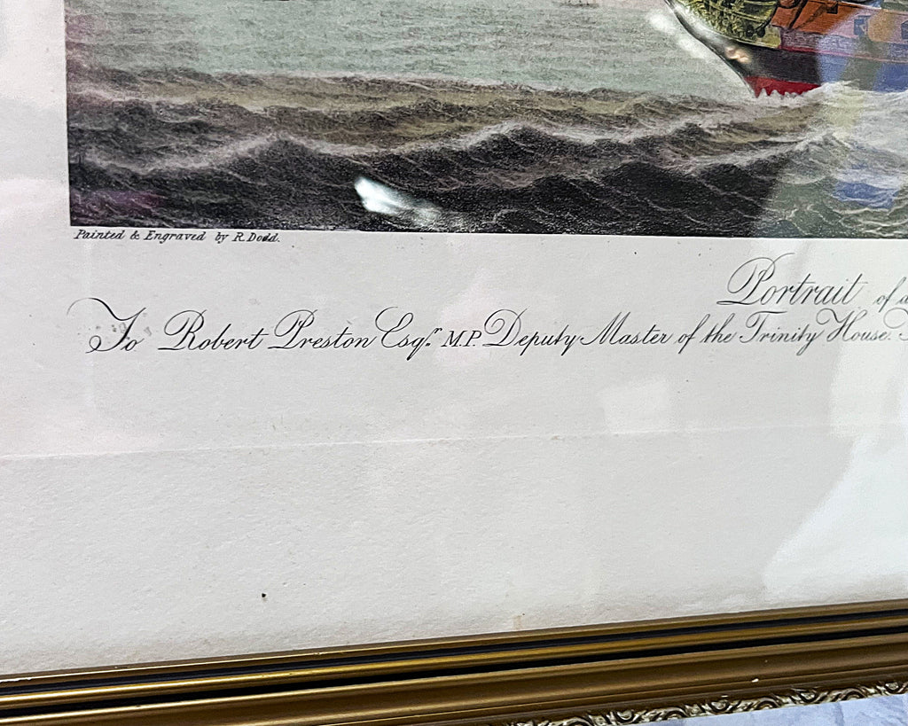 Limited Edition Prints: Antique 1797 Robert Dodd Hand-Coloured Maritime Aquatint Engraving