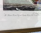 Limited Edition Prints: Antique 1797 Robert Dodd Hand-Coloured Maritime Aquatint Engraving