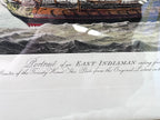 Limited Edition Prints: Antique 1797 Robert Dodd Hand-Coloured Maritime Aquatint Engraving