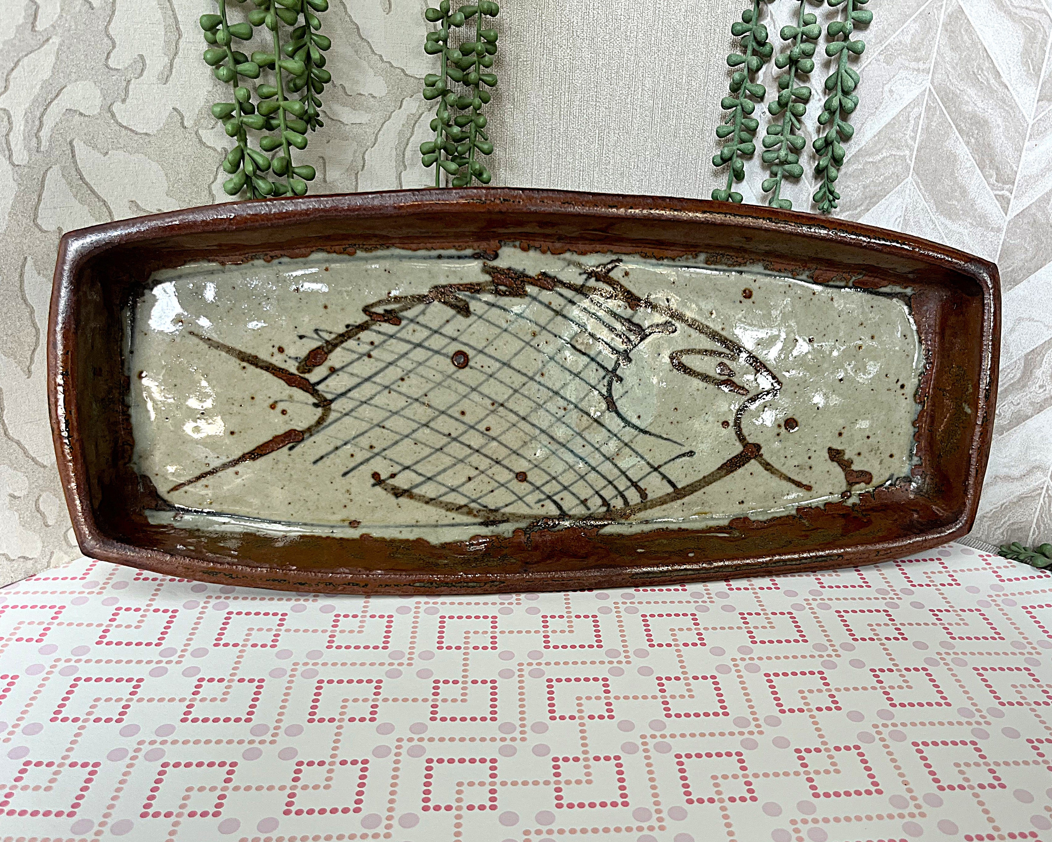 Studio Pottery: Fish Serving Tray
