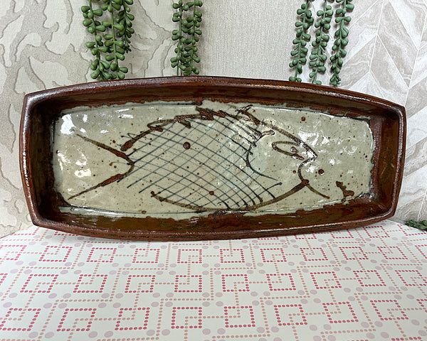 Studio Pottery: Fish Serving Tray