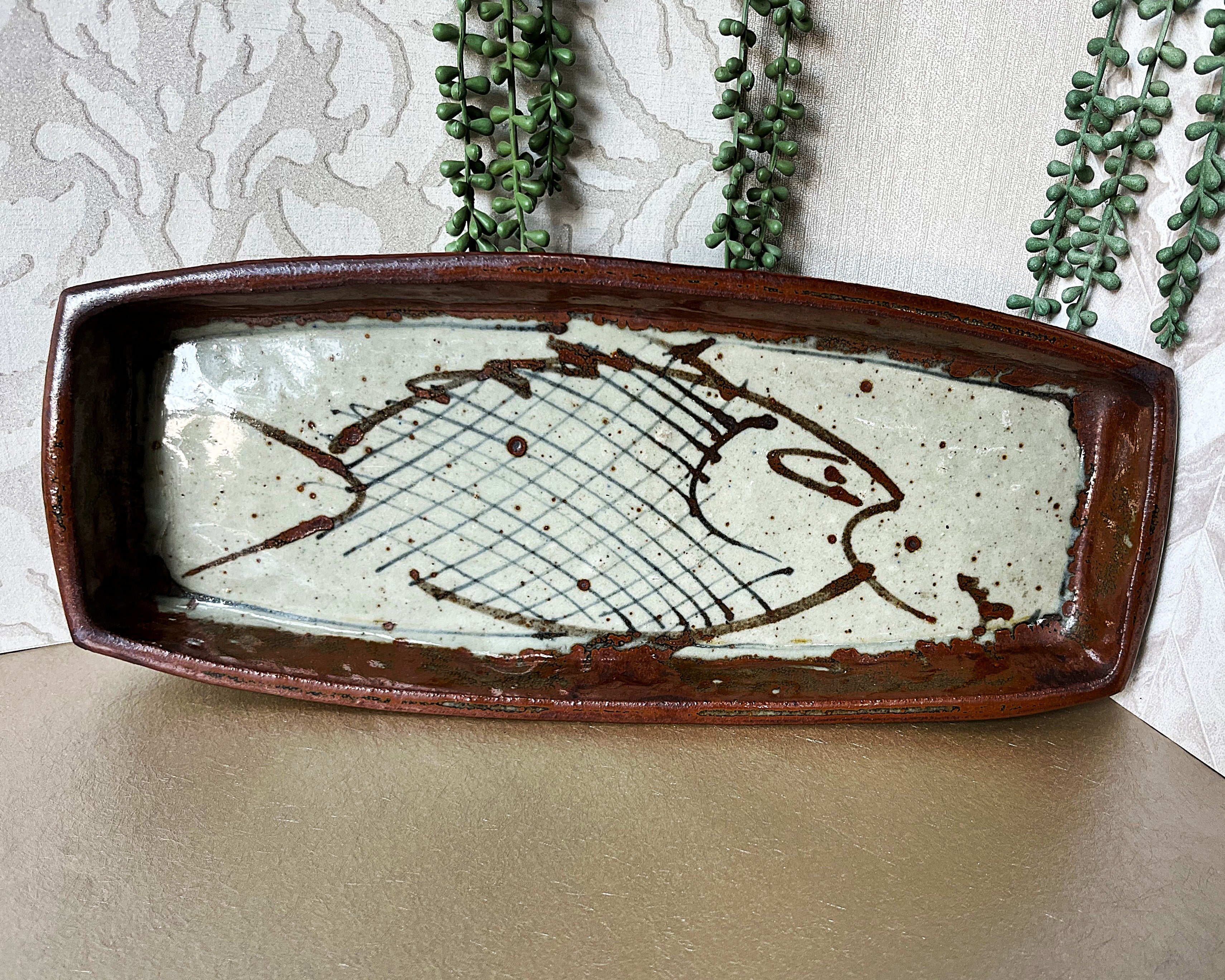 Studio Pottery: Fish Serving Tray
